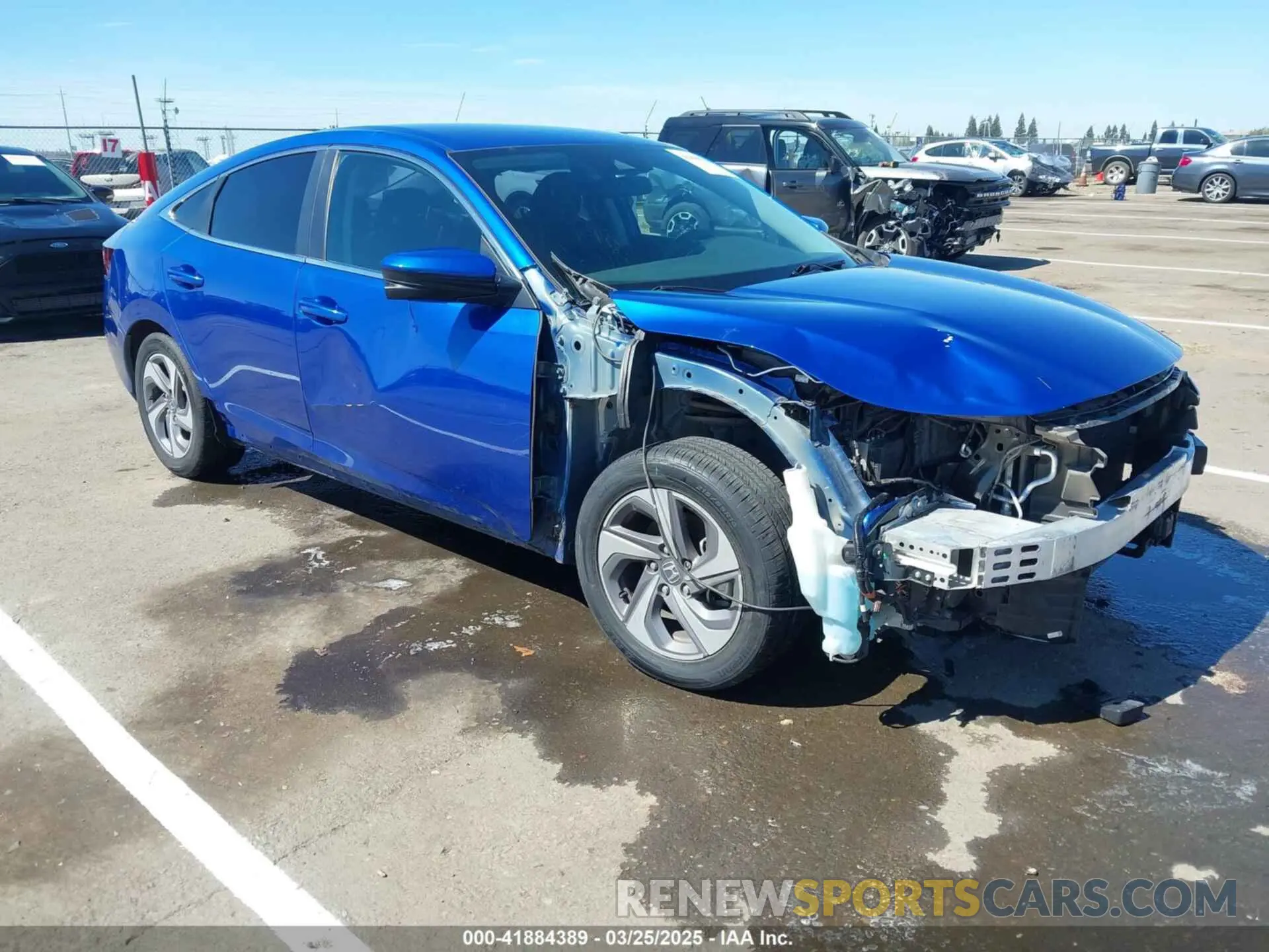 1 fotografías del automóvil dañado 19XZE4F55LE003877 HONDA INSIGHT 2020