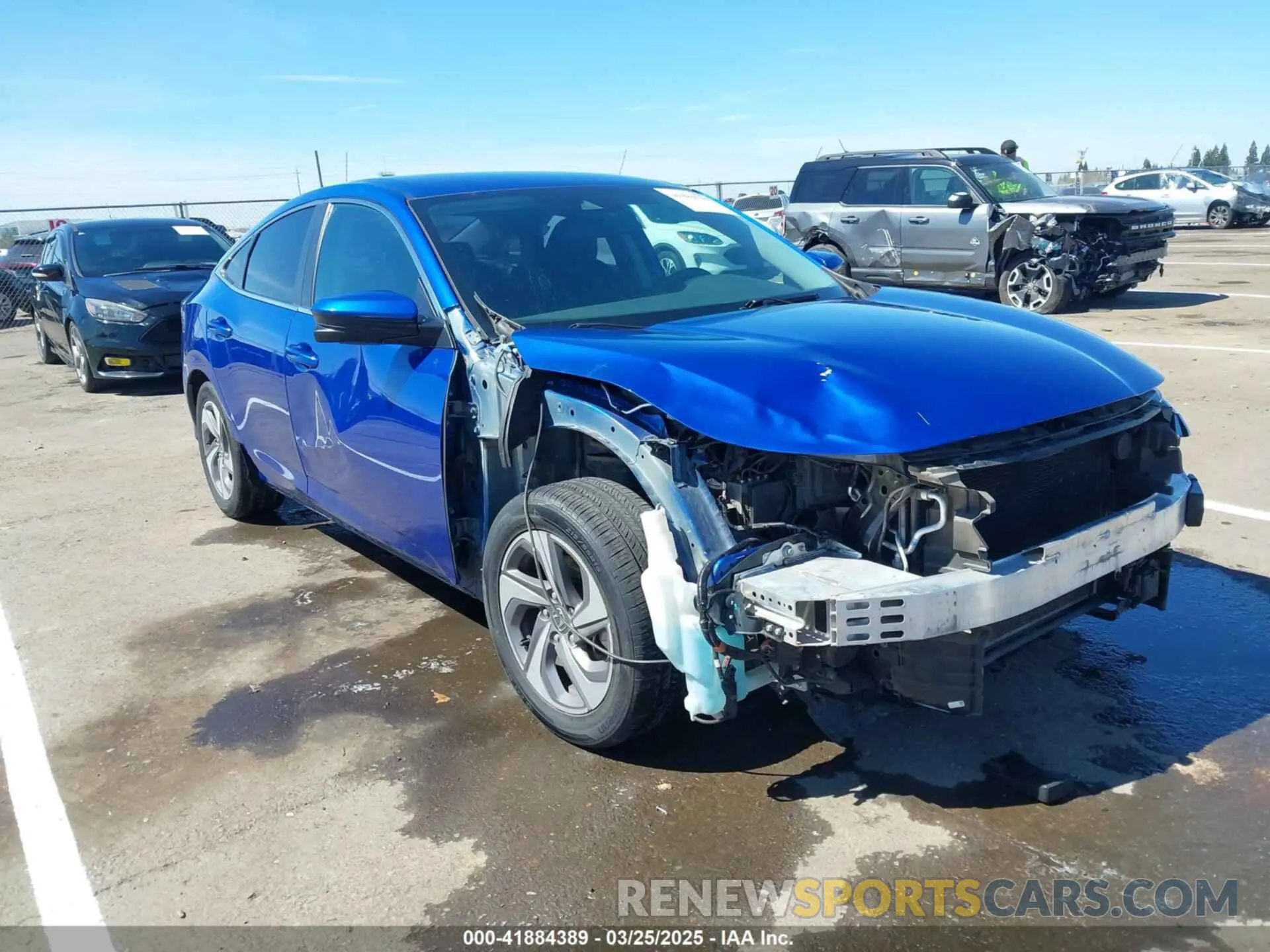 6 fotografías del automóvil dañado 19XZE4F55LE003877 HONDA INSIGHT 2020