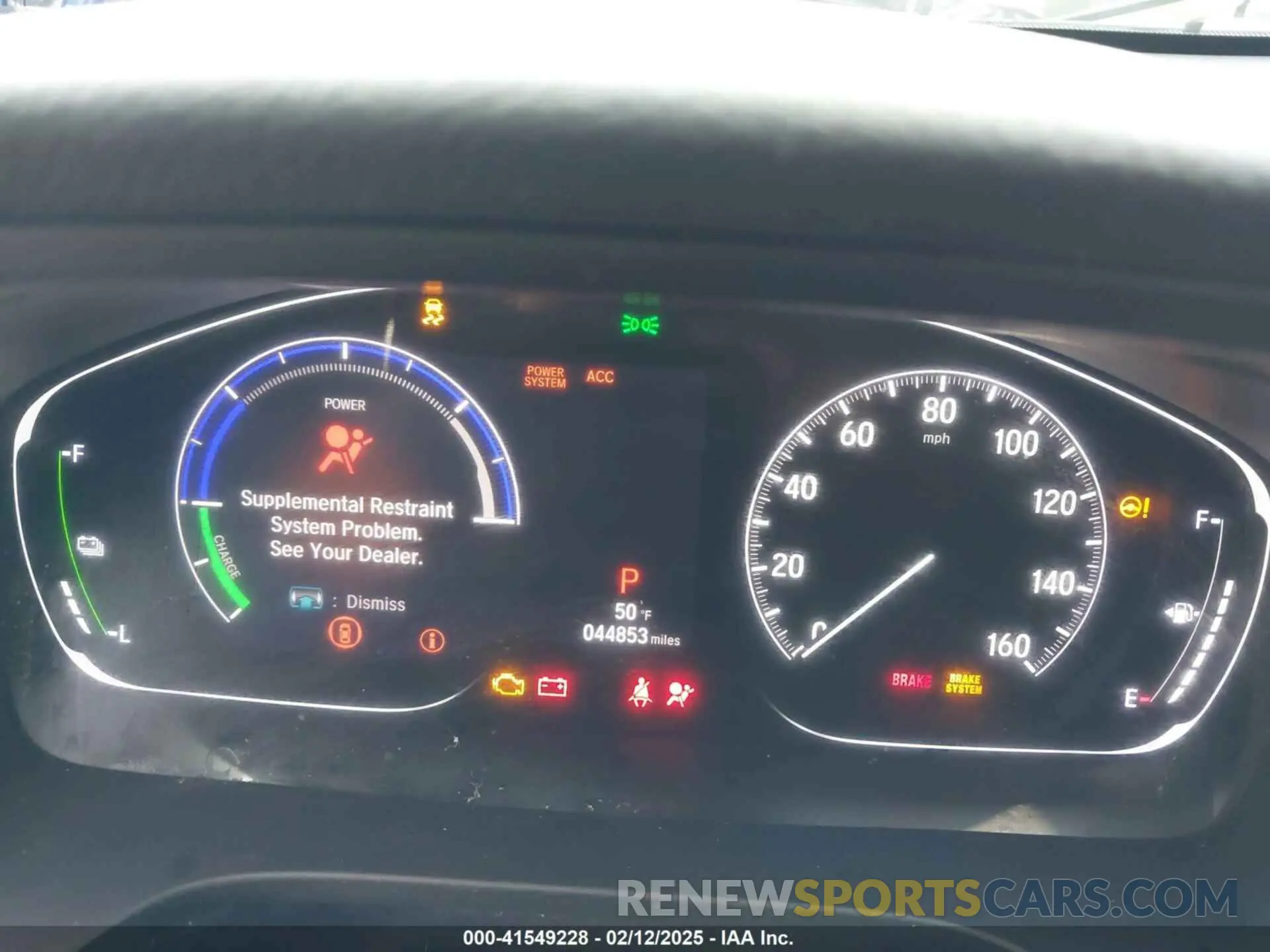 7 fotografías del automóvil dañado 19XZE4F55LE009856 HONDA INSIGHT 2020