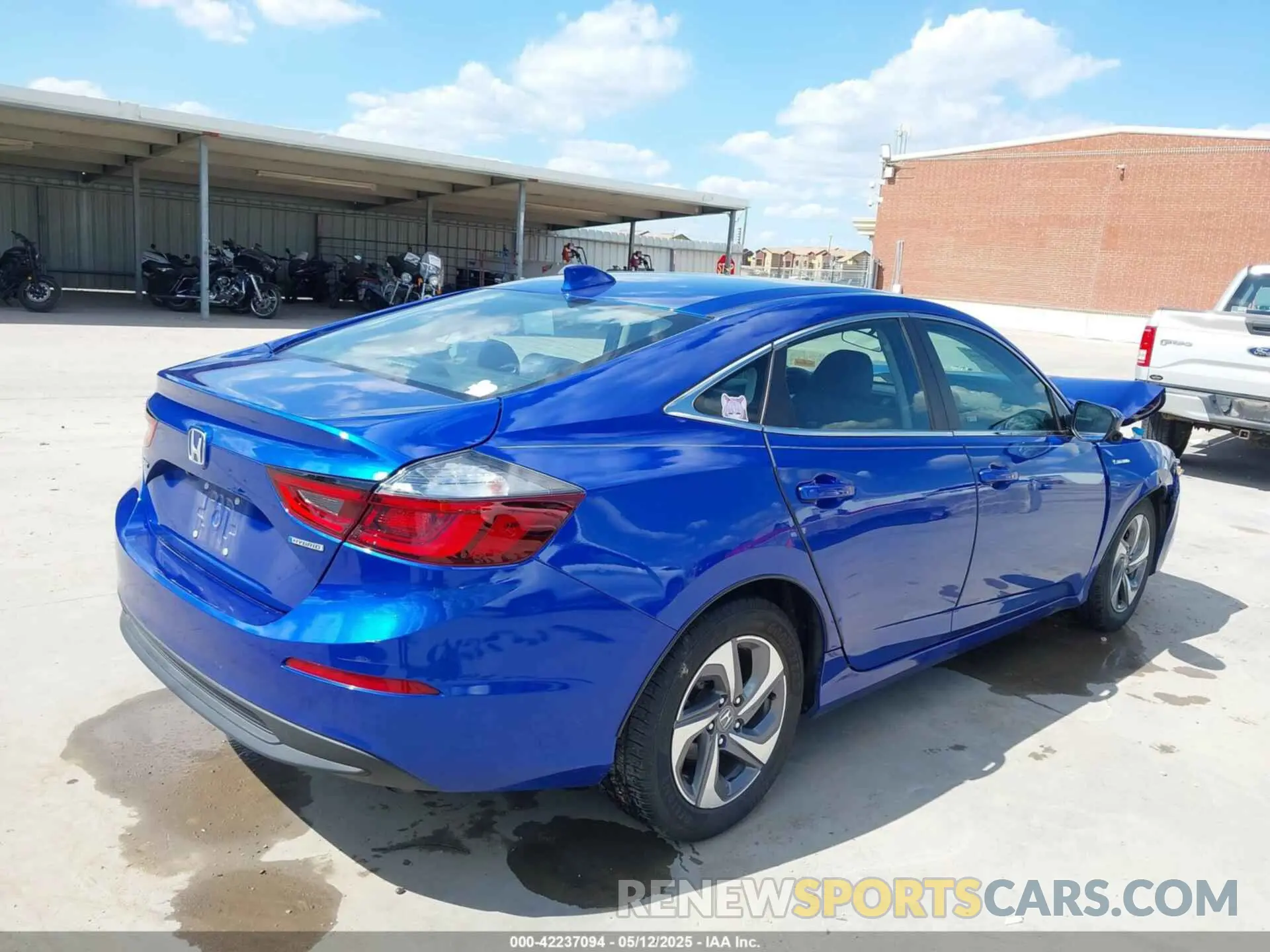 4 fotografías del automóvil dañado 19XZE4F5XLE007617 HONDA INSIGHT 2020