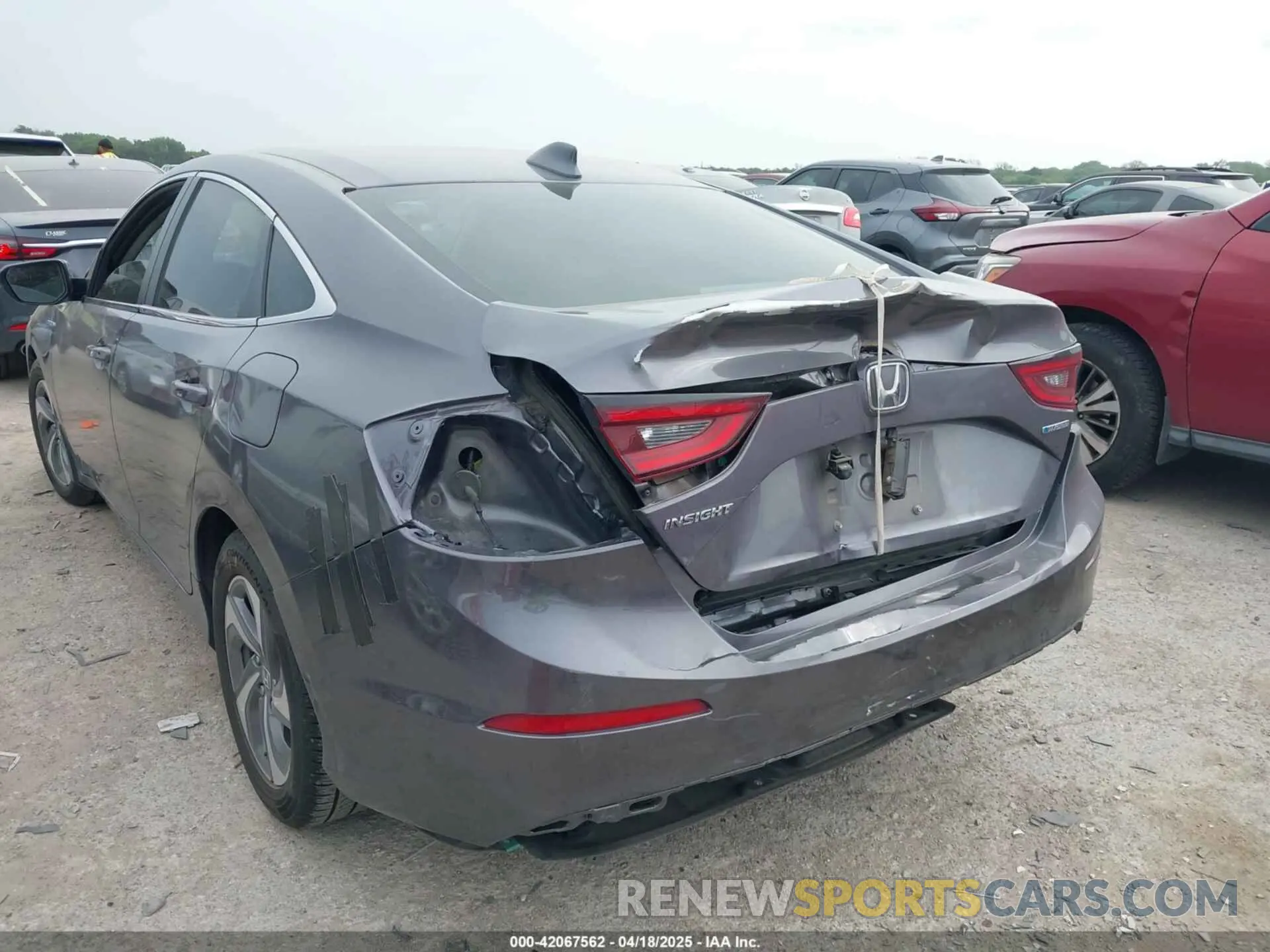 6 fotografías del automóvil dañado 19XZE4F5XLE014194 HONDA INSIGHT 2020