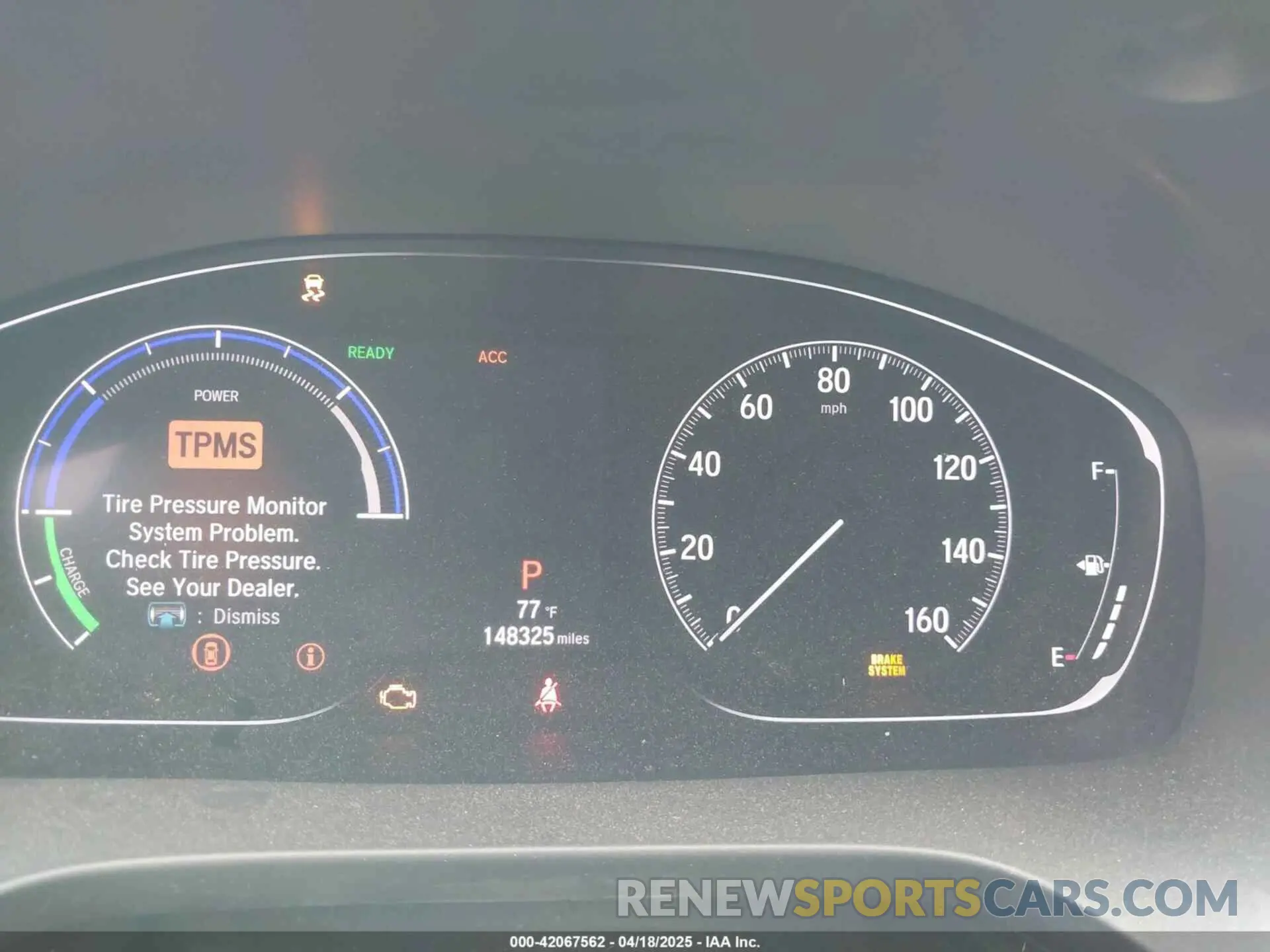 7 fotografías del automóvil dañado 19XZE4F5XLE014194 HONDA INSIGHT 2020
