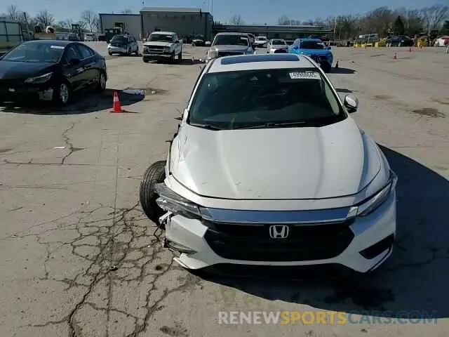 14 fotografías del automóvil dañado 19XZE4F77LE400170 HONDA INSIGHT 2020