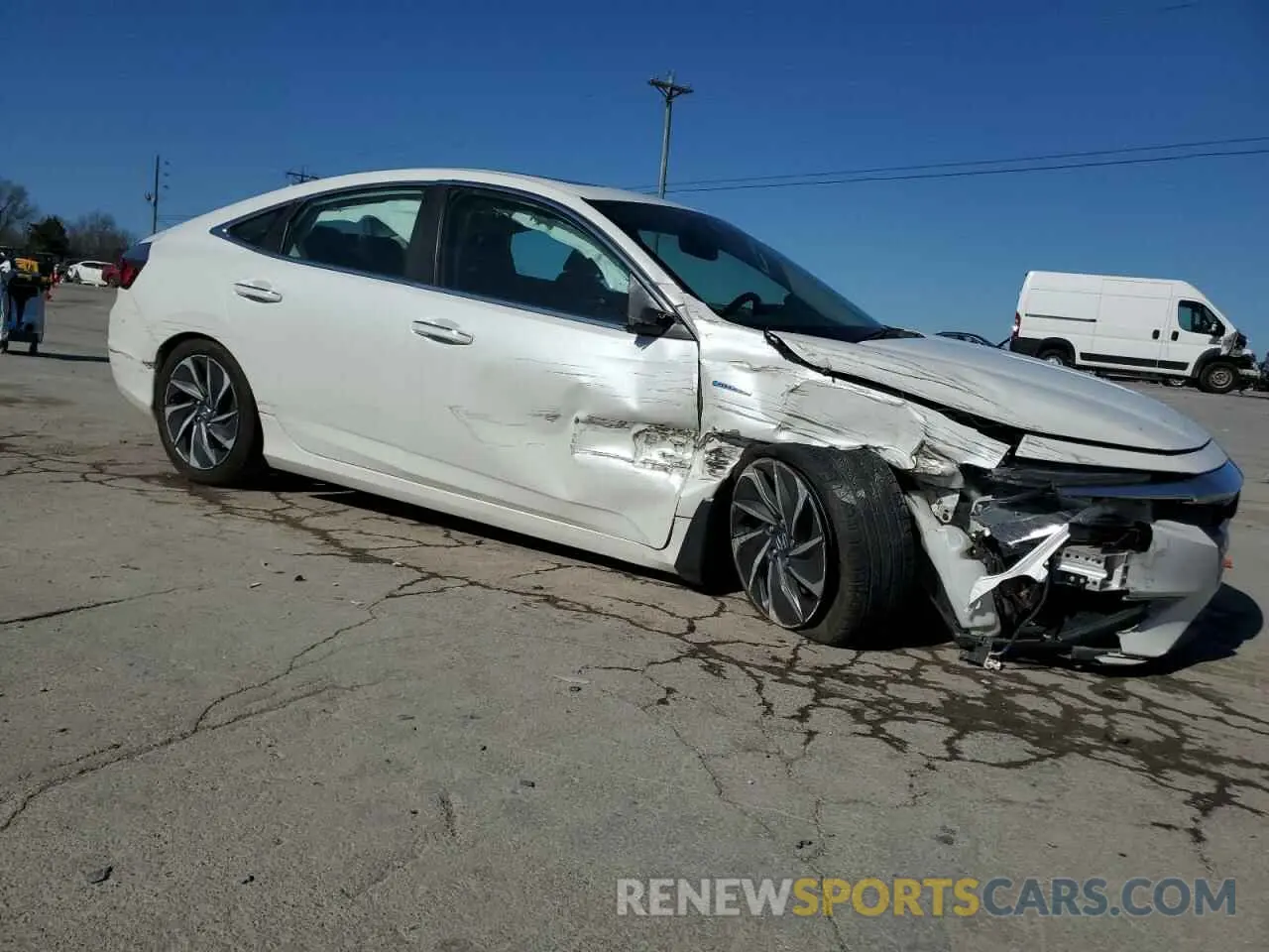 4 fotografías del automóvil dañado 19XZE4F77LE400170 HONDA INSIGHT 2020