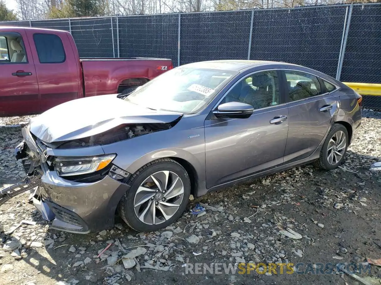 1 fotografías del automóvil dañado 19XZE4F91LE007511 HONDA INSIGHT 2020