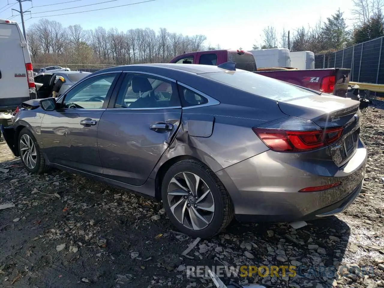 2 fotografías del automóvil dañado 19XZE4F91LE007511 HONDA INSIGHT 2020