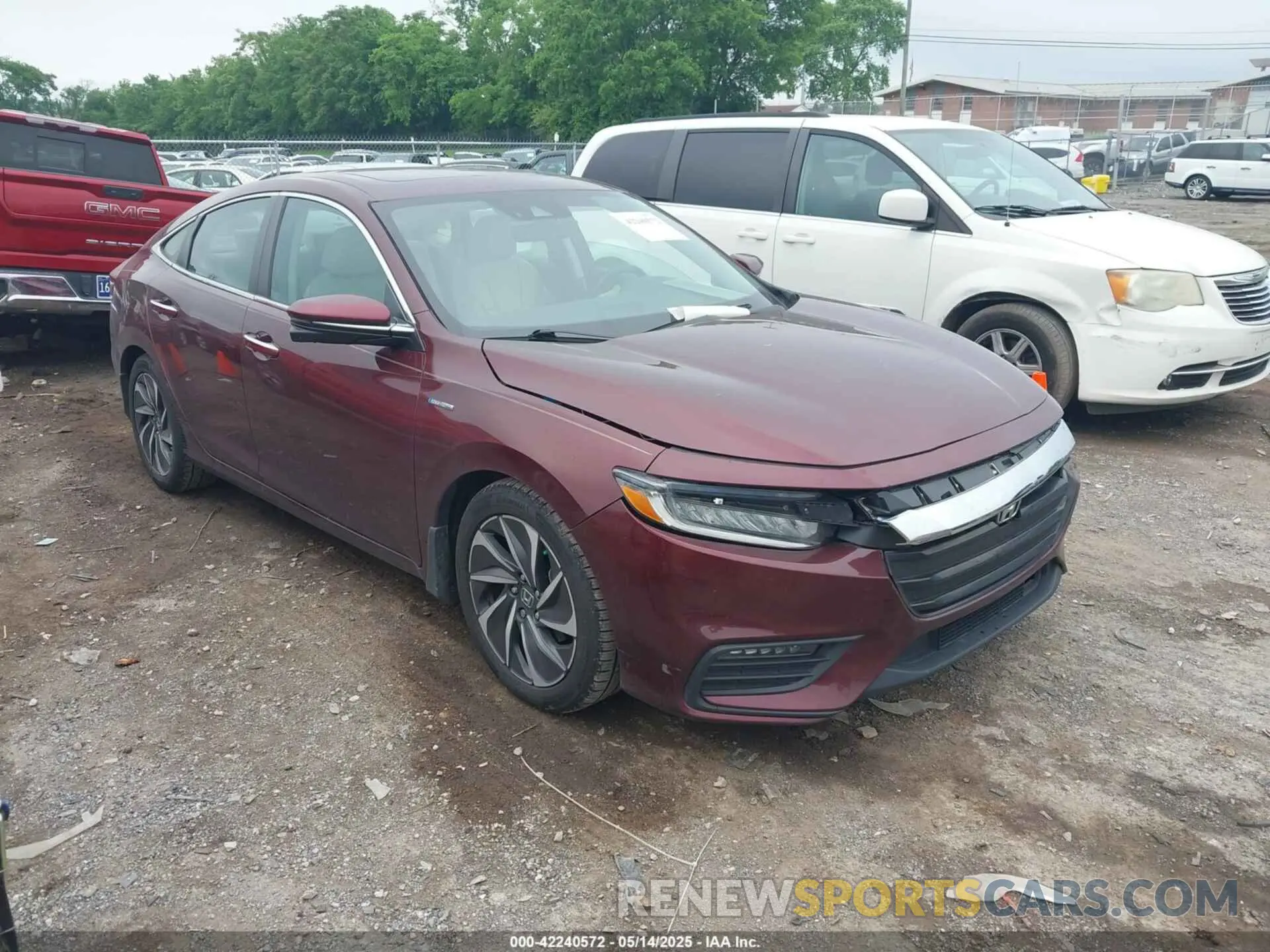 1 fotografías del automóvil dañado 19XZE4F93LE010040 HONDA INSIGHT 2020