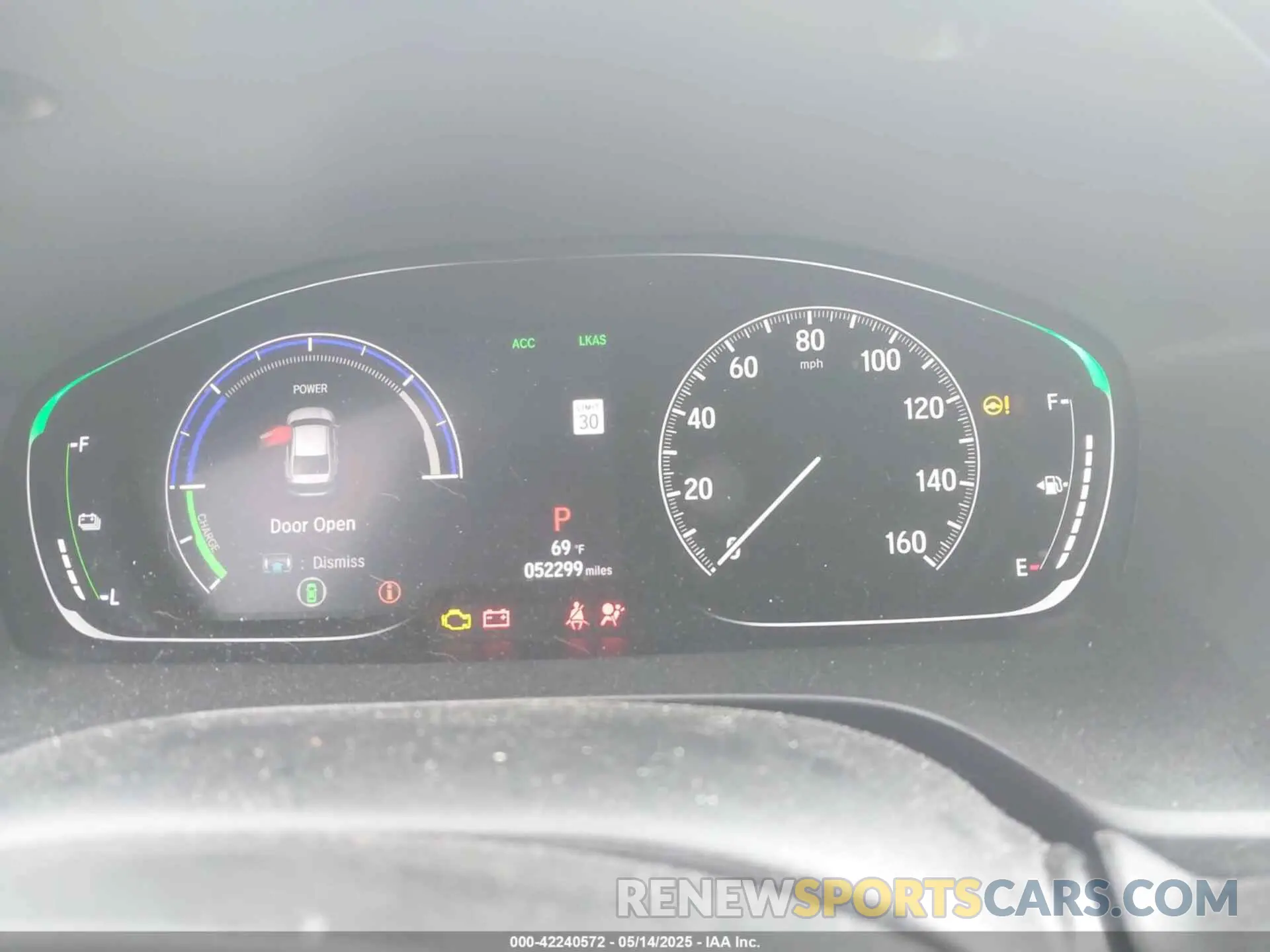7 fotografías del automóvil dañado 19XZE4F93LE010040 HONDA INSIGHT 2020