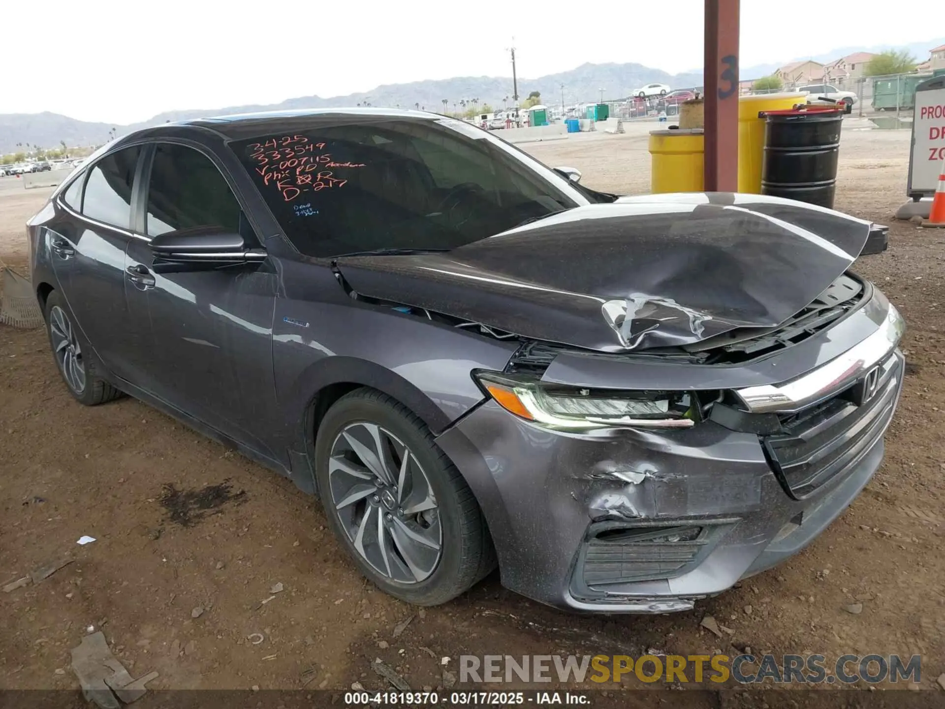 6 fotografías del automóvil dañado 19XZE4F94LE007115 HONDA INSIGHT 2020