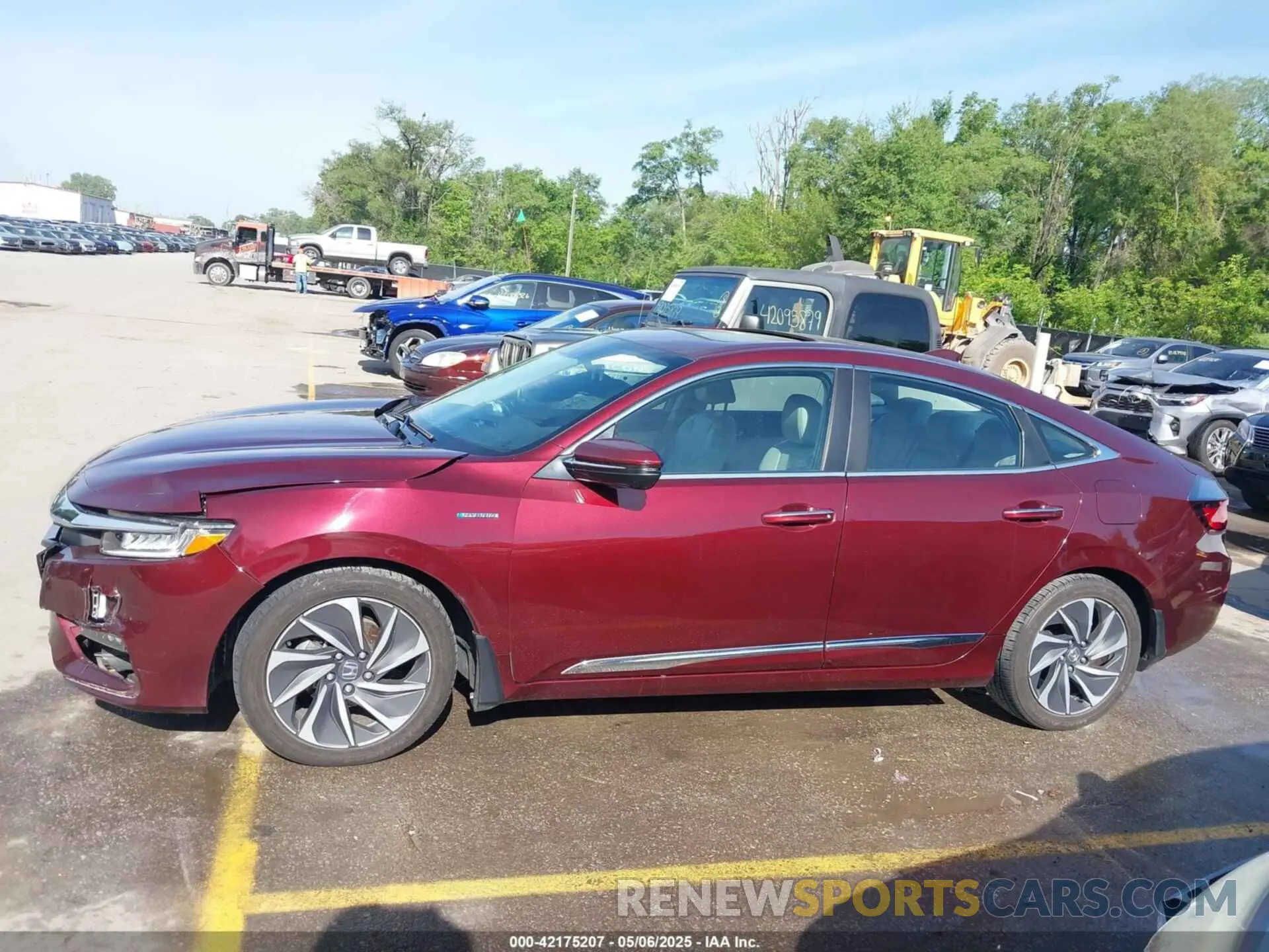 14 fotografías del automóvil dañado 19XZE4F95LE011531 HONDA INSIGHT 2020