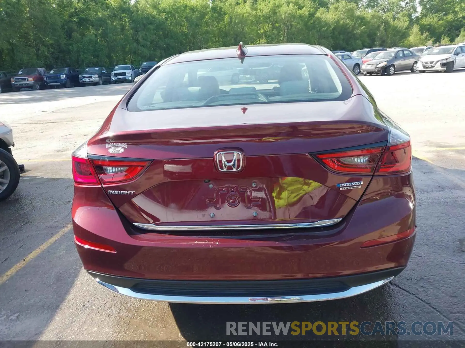 16 fotografías del automóvil dañado 19XZE4F95LE011531 HONDA INSIGHT 2020