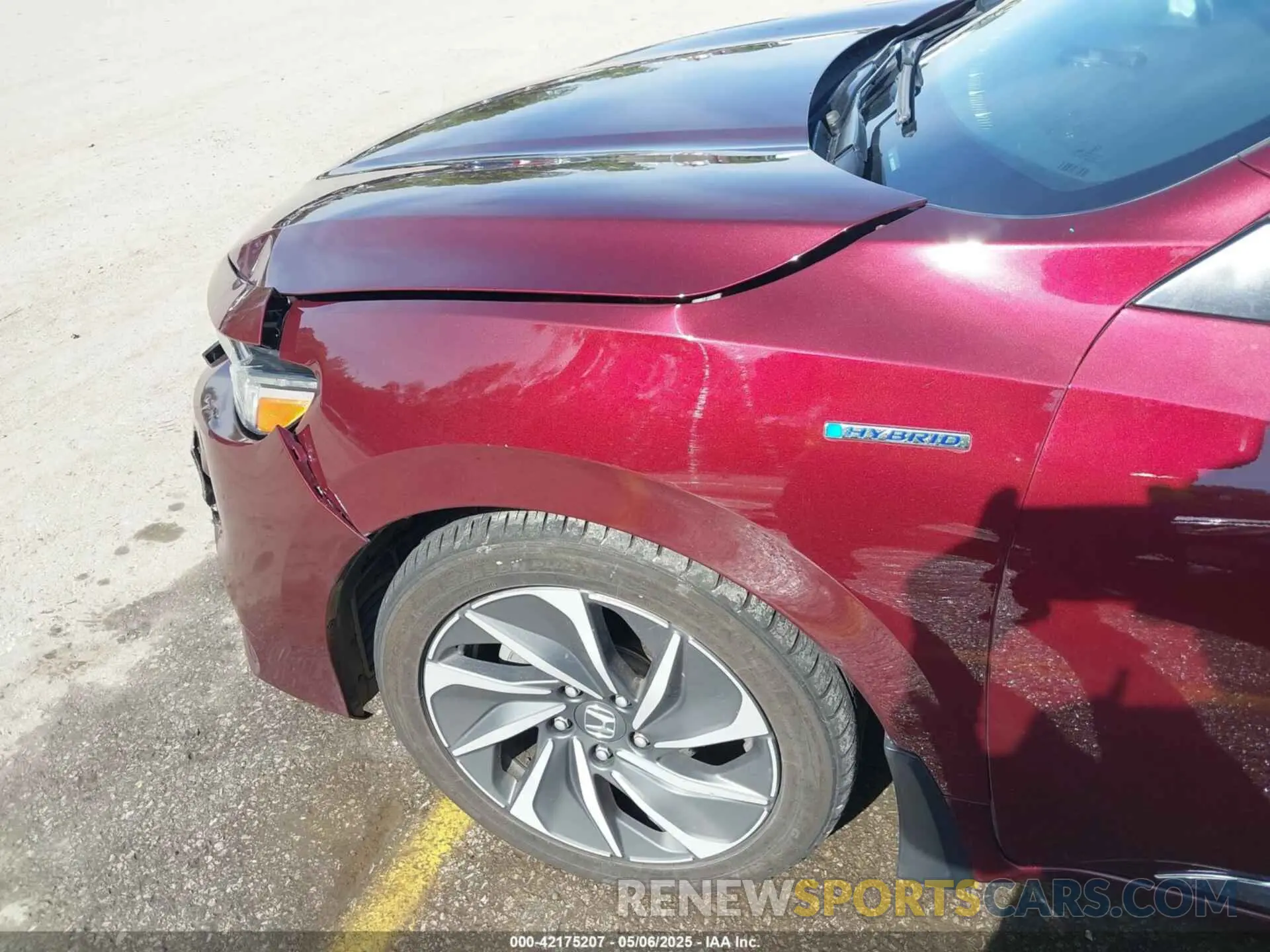 17 fotografías del automóvil dañado 19XZE4F95LE011531 HONDA INSIGHT 2020