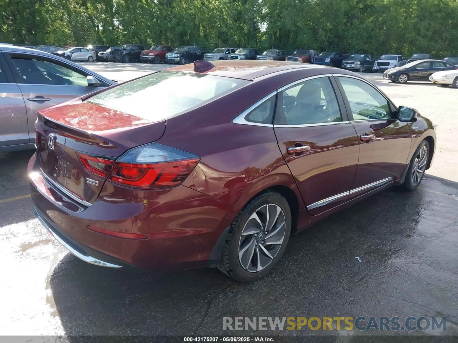 4 fotografías del automóvil dañado 19XZE4F95LE011531 HONDA INSIGHT 2020