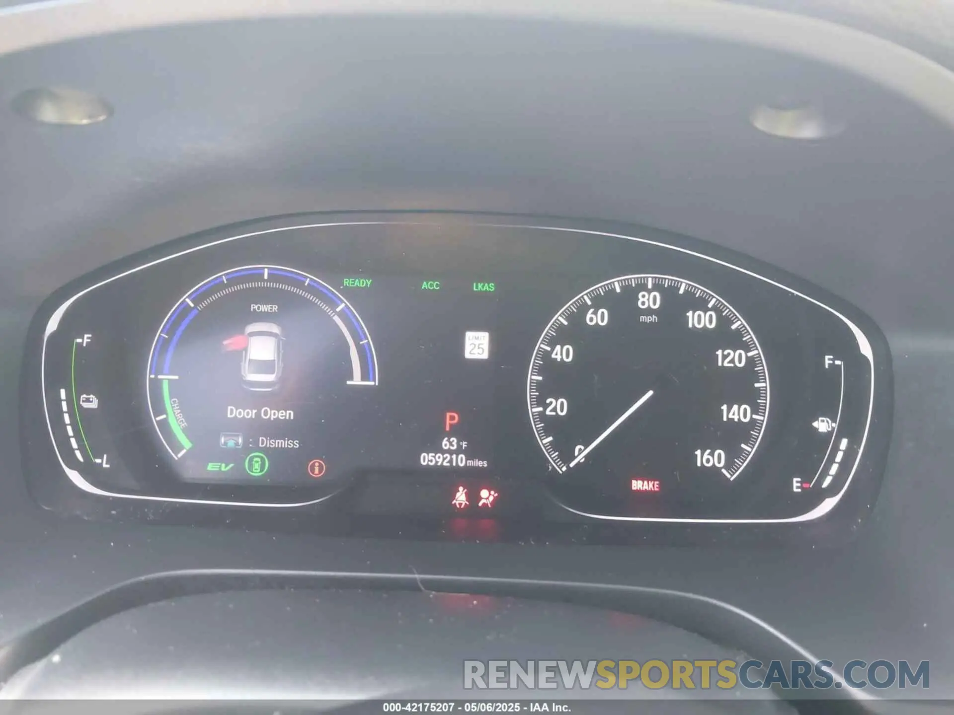 7 fotografías del automóvil dañado 19XZE4F95LE011531 HONDA INSIGHT 2020