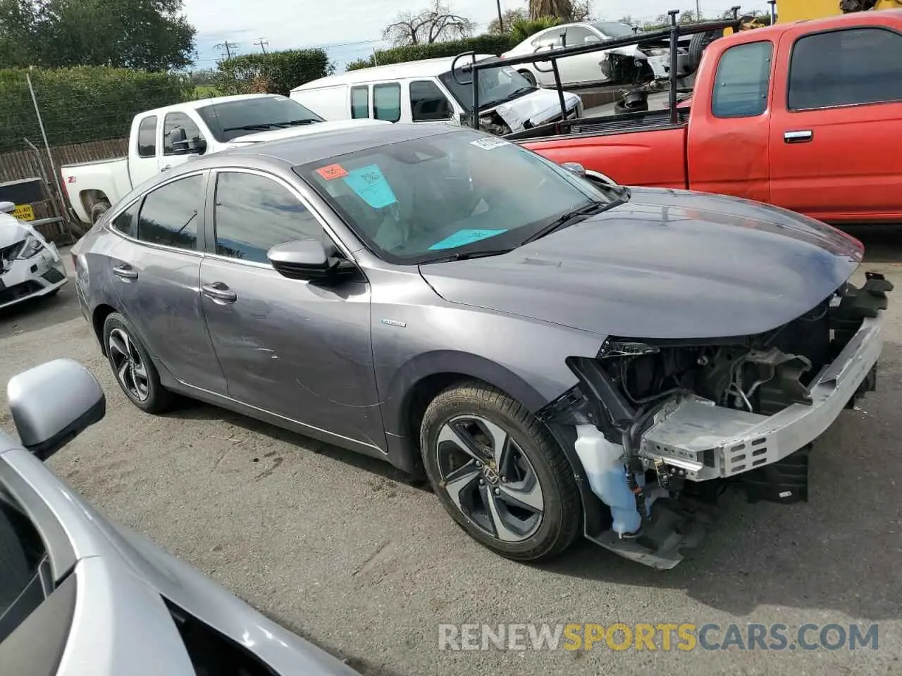 4 fotografías del automóvil dañado 19XZE4F50ME000452 HONDA INSIGHT 2021