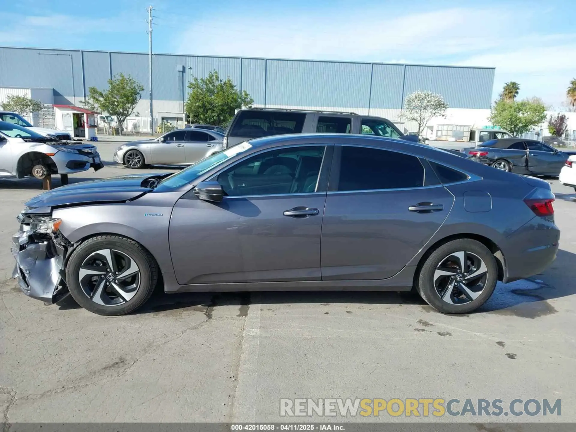 14 fotografías del automóvil dañado 19XZE4F50ME011287 HONDA INSIGHT 2021