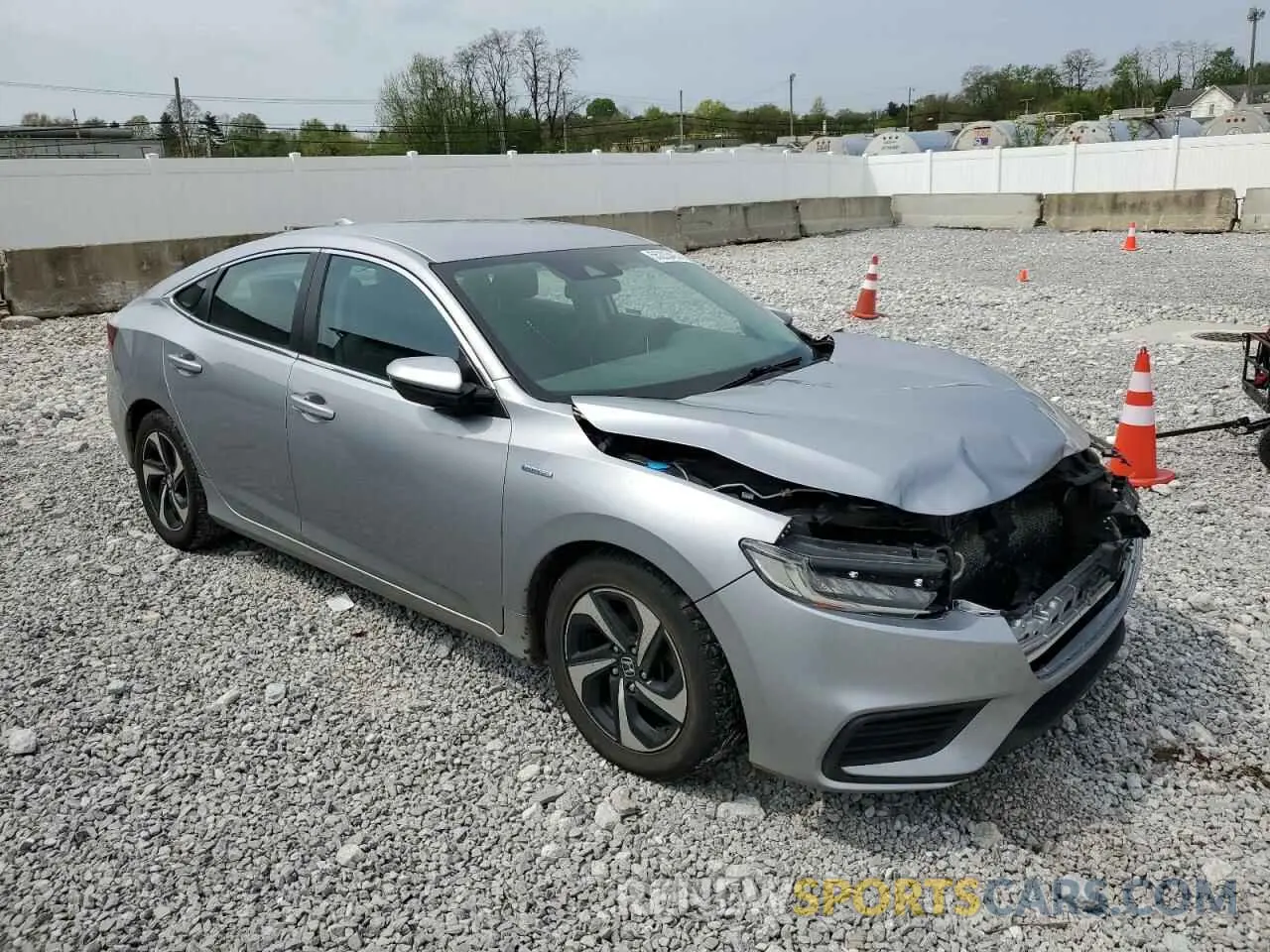 4 fotografías del automóvil dañado 19XZE4F51ME001657 HONDA INSIGHT 2021