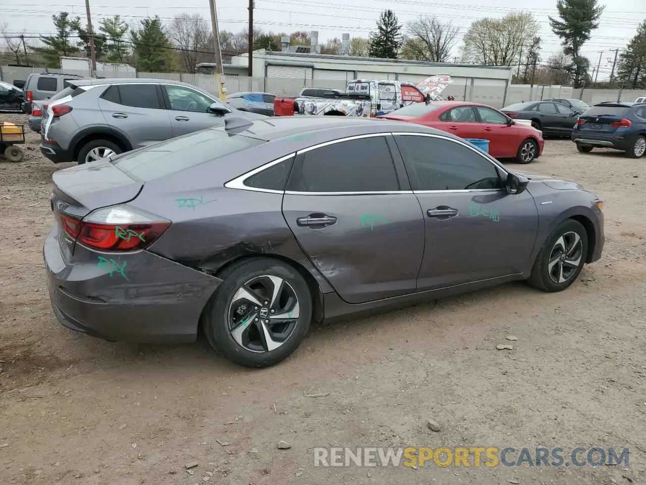 3 fotografías del automóvil dañado 19XZE4F52ME010593 HONDA INSIGHT 2021