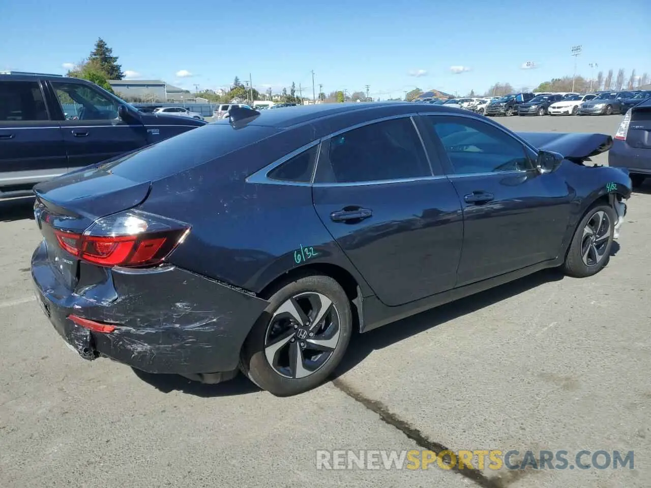 3 fotografías del automóvil dañado 19XZE4F54ME003676 HONDA INSIGHT 2021
