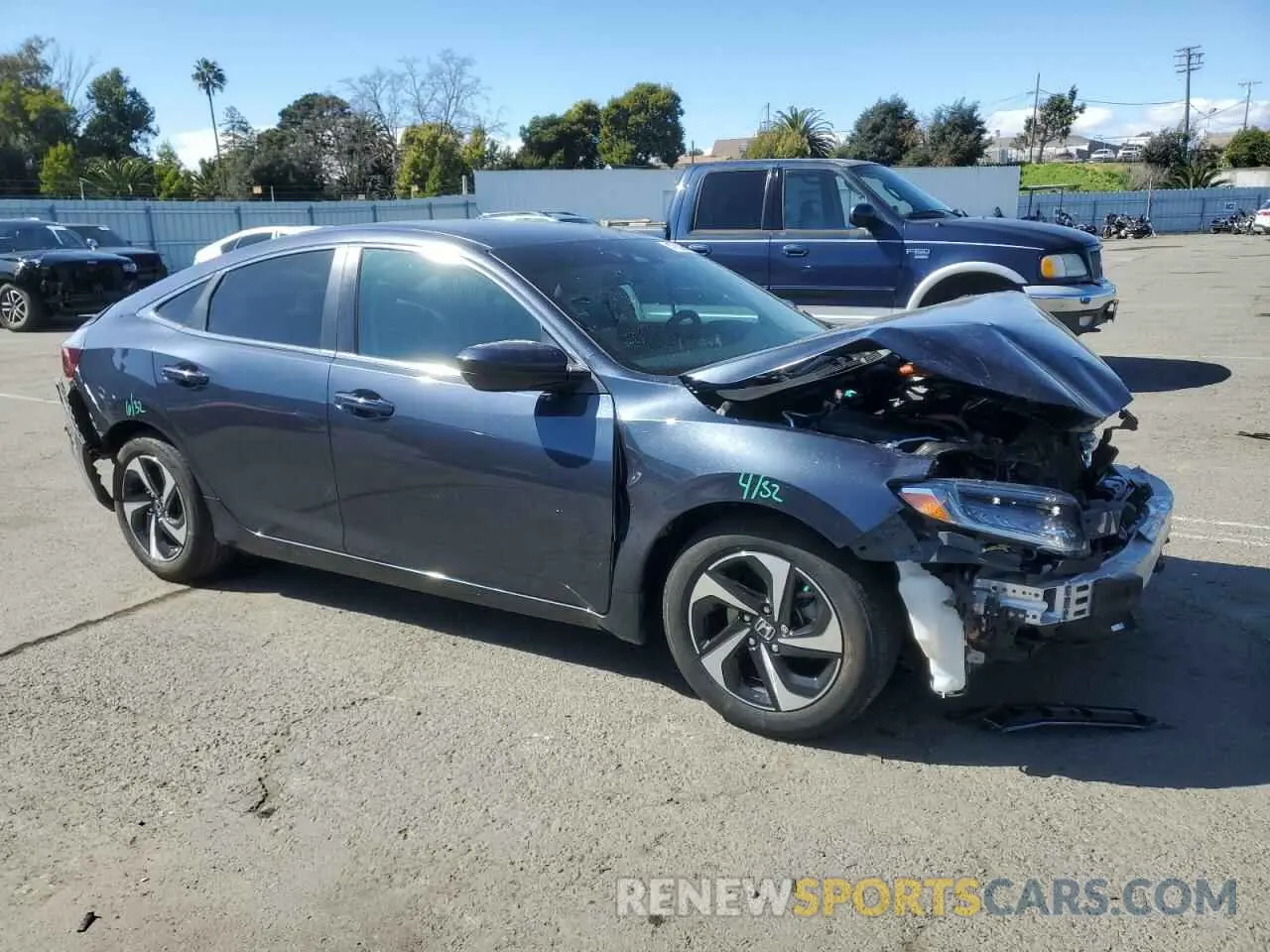 4 fotografías del automóvil dañado 19XZE4F54ME003676 HONDA INSIGHT 2021