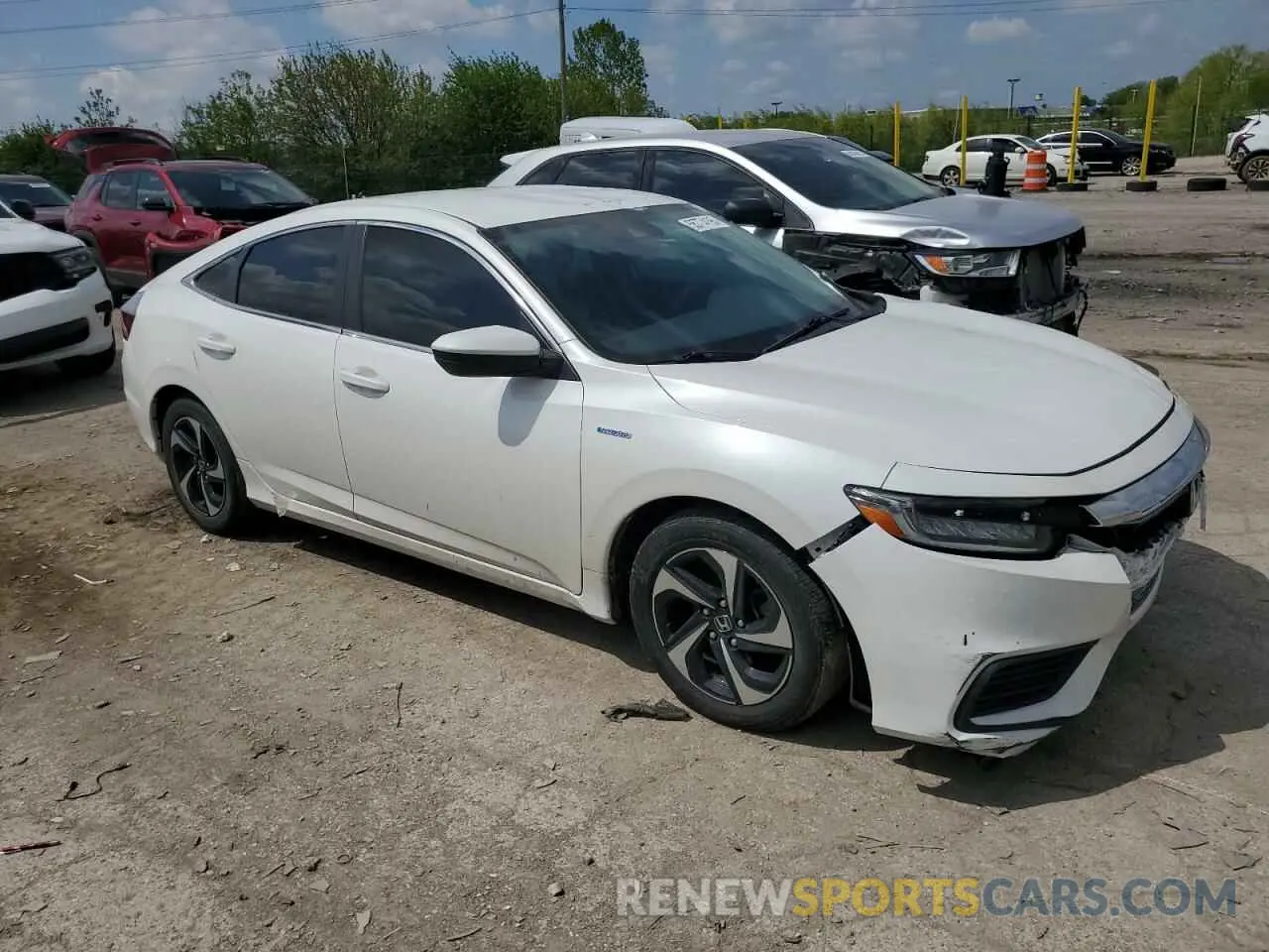 4 fotografías del automóvil dañado 19XZE4F54ME003936 HONDA INSIGHT 2021