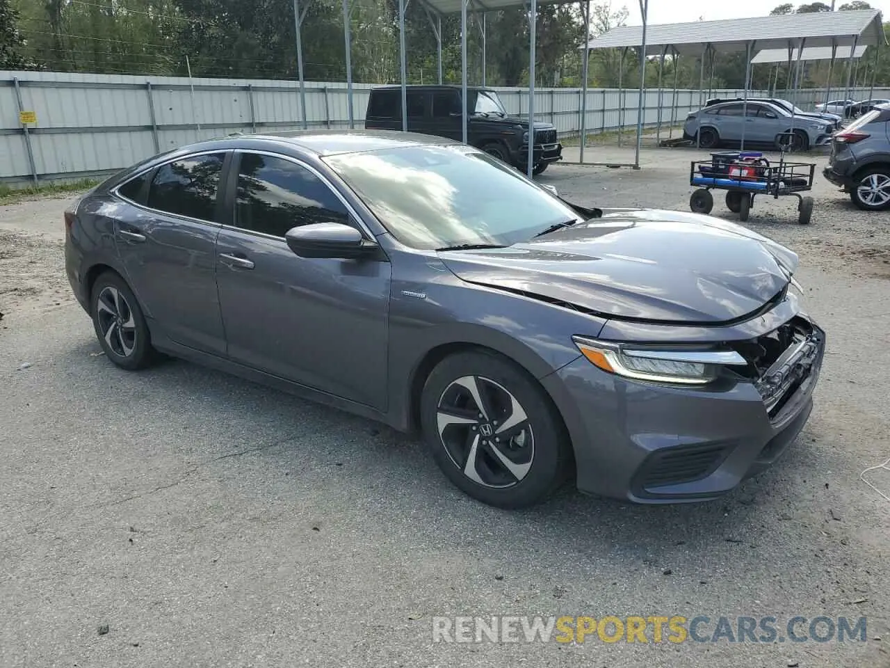 4 fotografías del automóvil dañado 19XZE4F56ME008474 HONDA INSIGHT 2021