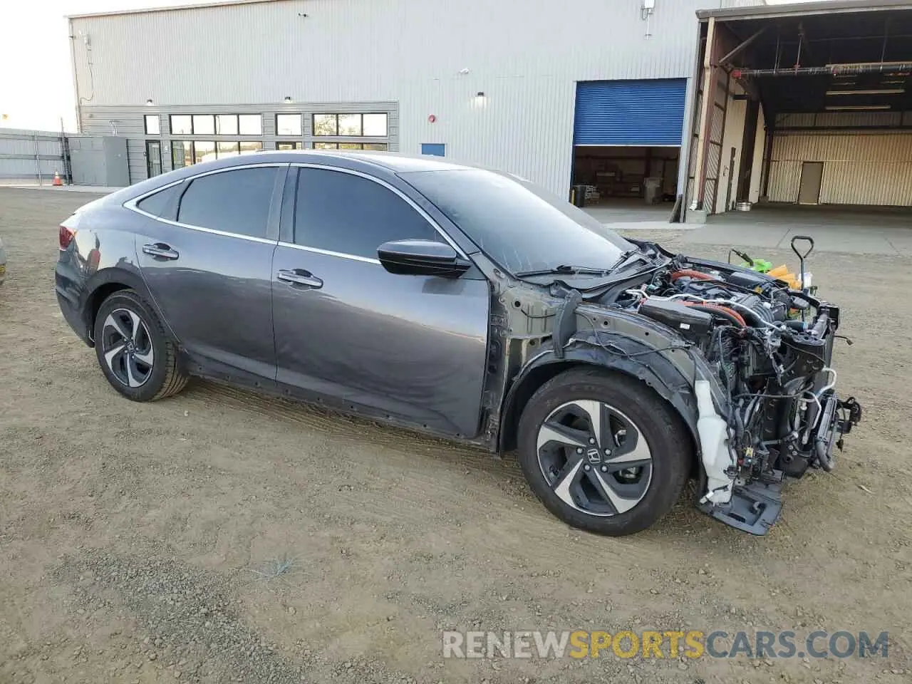 4 fotografías del automóvil dañado 19XZE4F56ME010984 HONDA INSIGHT 2021
