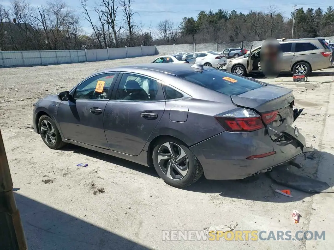 2 fotografías del automóvil dañado 19XZE4F58ME010789 HONDA INSIGHT 2021