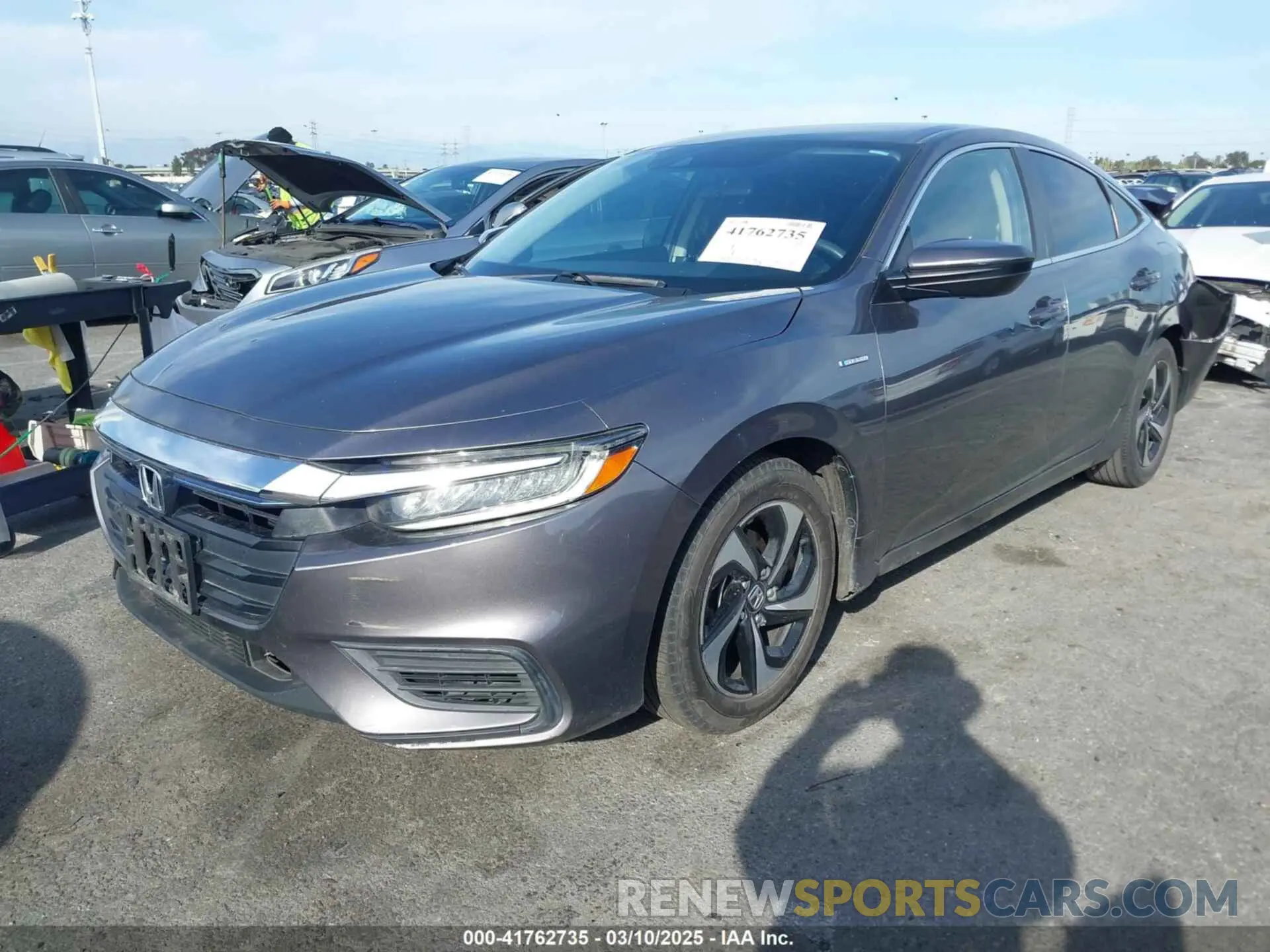 2 fotografías del automóvil dañado 19XZE4F5XME003486 HONDA INSIGHT 2021