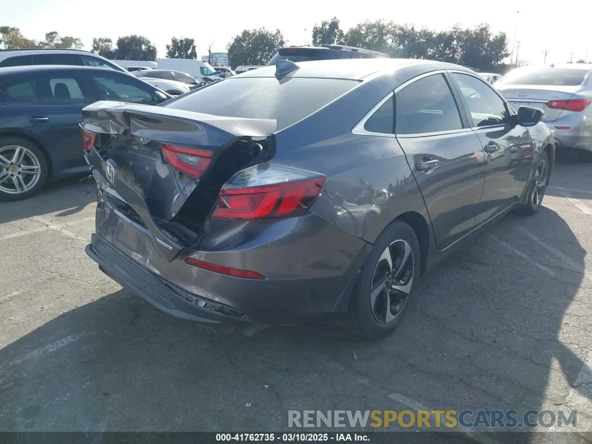 4 fotografías del automóvil dañado 19XZE4F5XME003486 HONDA INSIGHT 2021