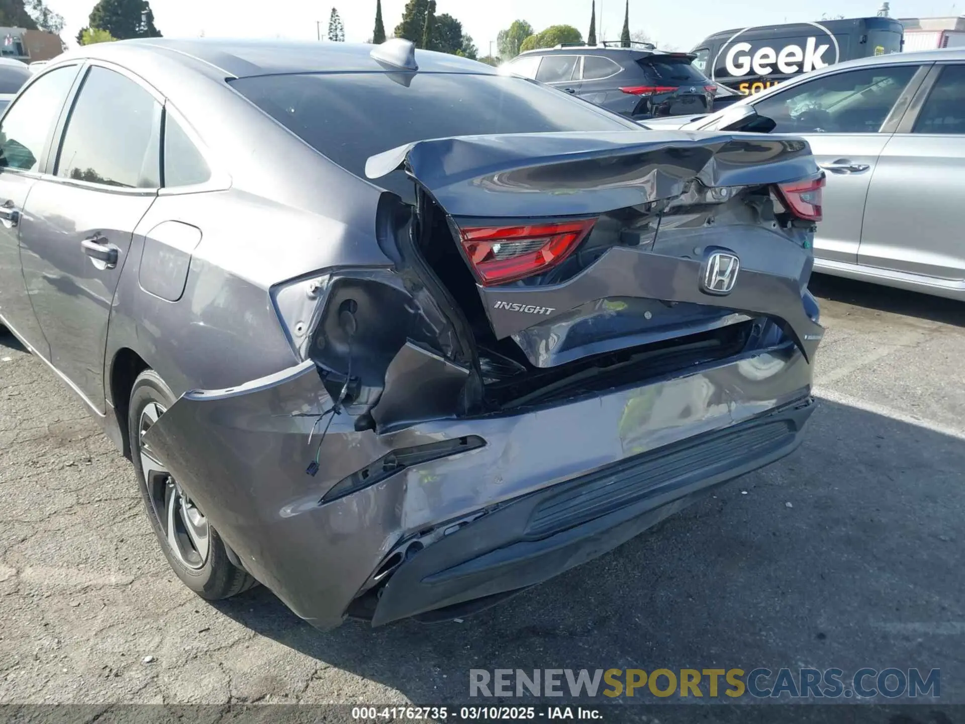 6 fotografías del automóvil dañado 19XZE4F5XME003486 HONDA INSIGHT 2021