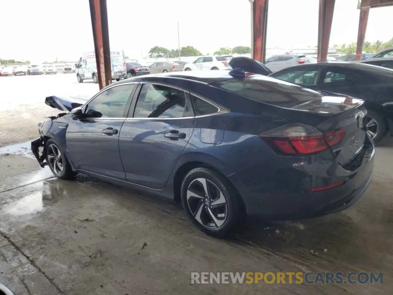 2 fotografías del automóvil dañado 19XZE4F50NE016460 HONDA INSIGHT 2022