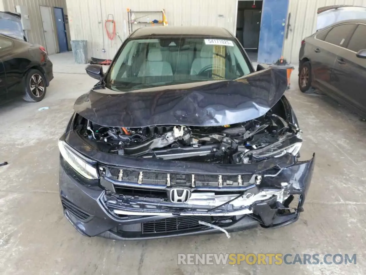 5 fotografías del automóvil dañado 19XZE4F50NE016460 HONDA INSIGHT 2022