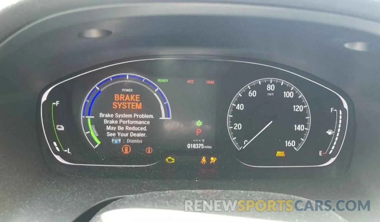 9 fotografías del automóvil dañado 19XZE4F50NE016460 HONDA INSIGHT 2022