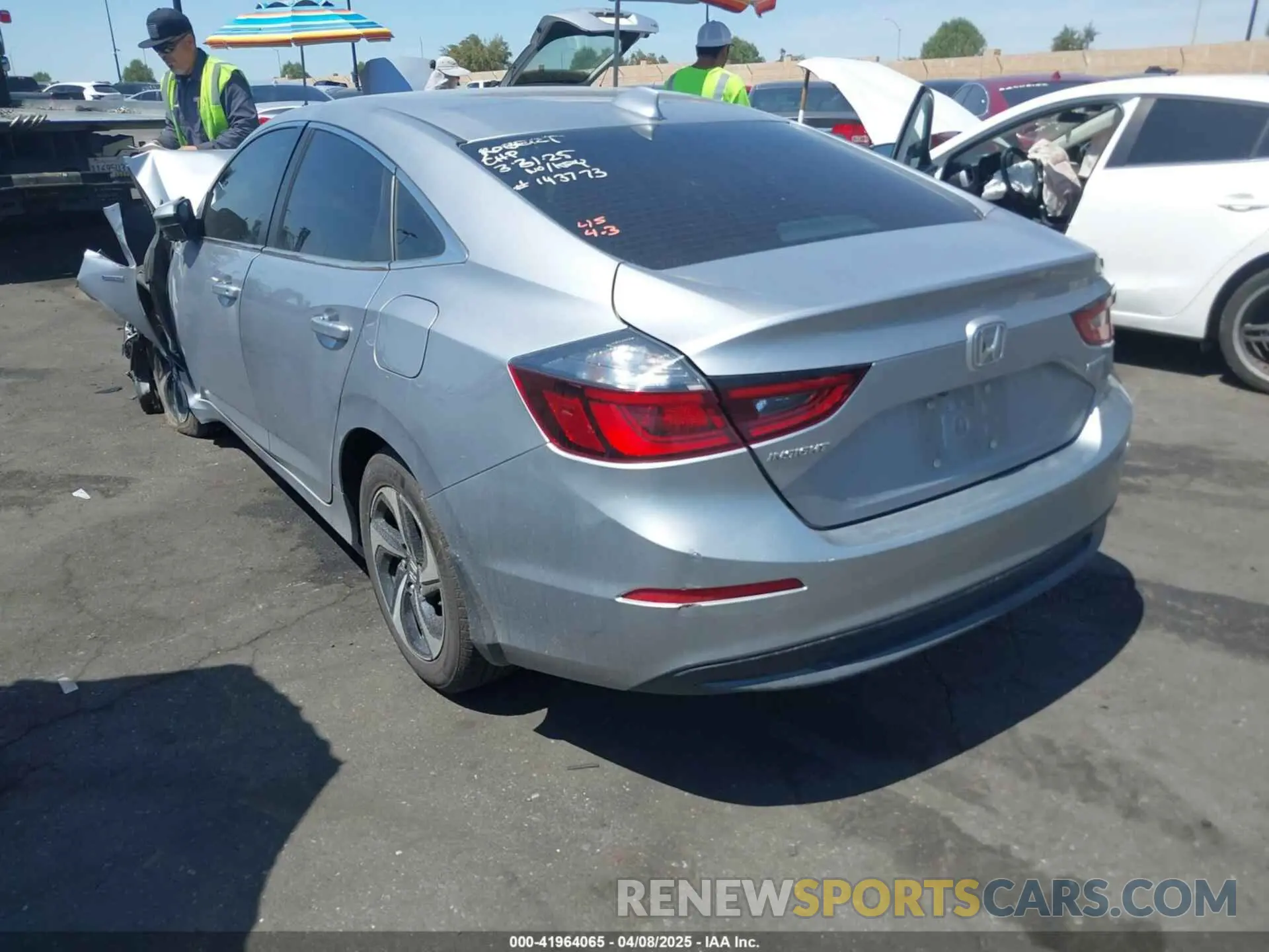 3 fotografías del automóvil dañado 19XZE4F51NE004950 HONDA INSIGHT 2022