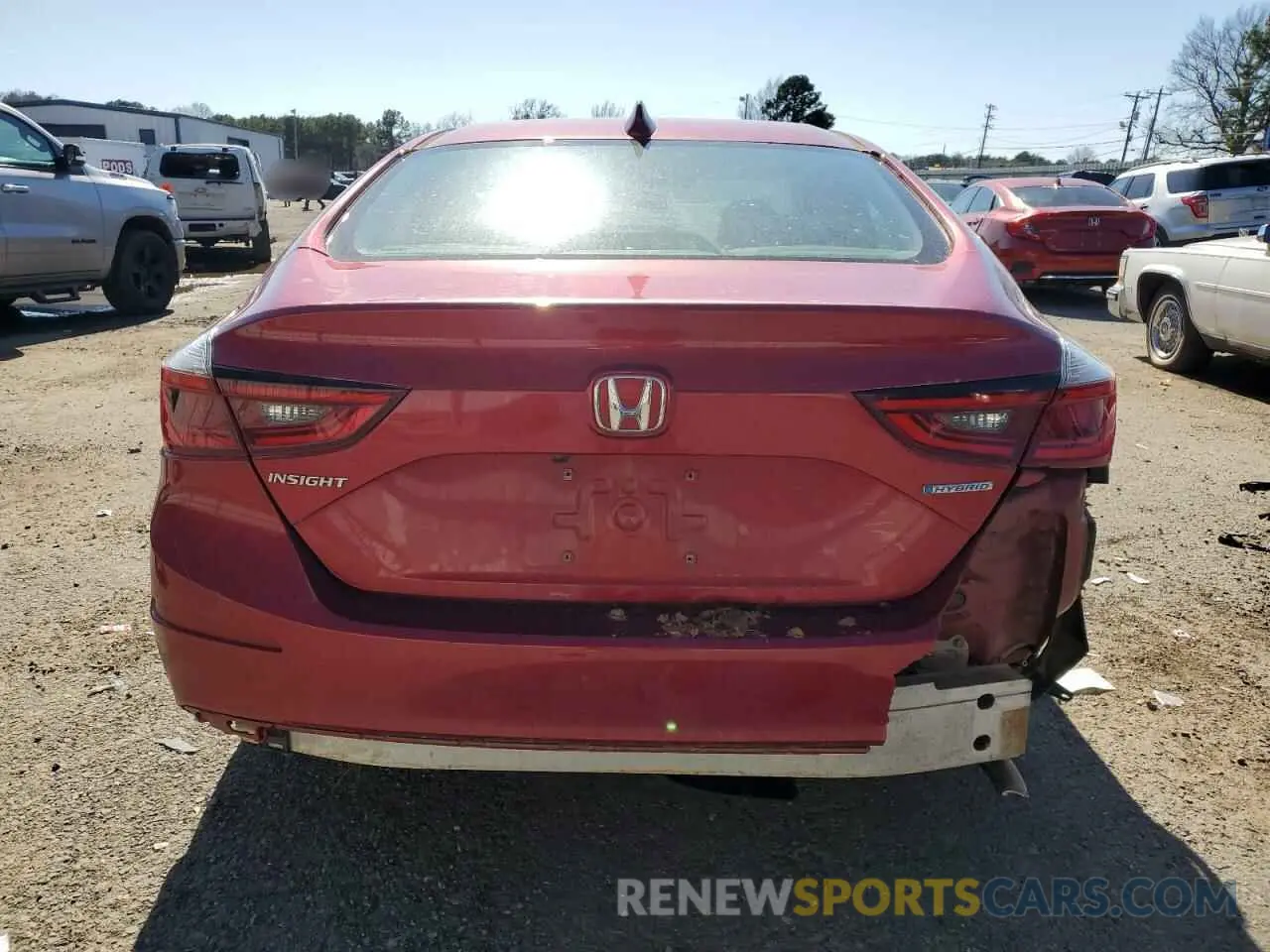 6 fotografías del automóvil dañado 19XZE4F51NE007136 HONDA INSIGHT 2022