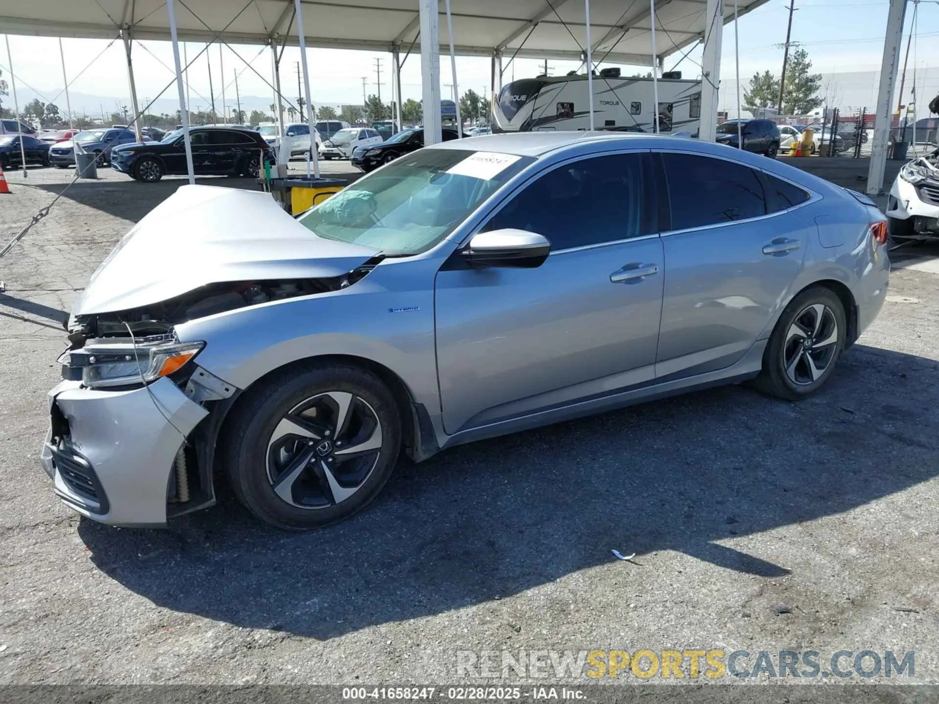 2 fotografías del automóvil dañado 19XZE4F54NE008068 HONDA INSIGHT 2022