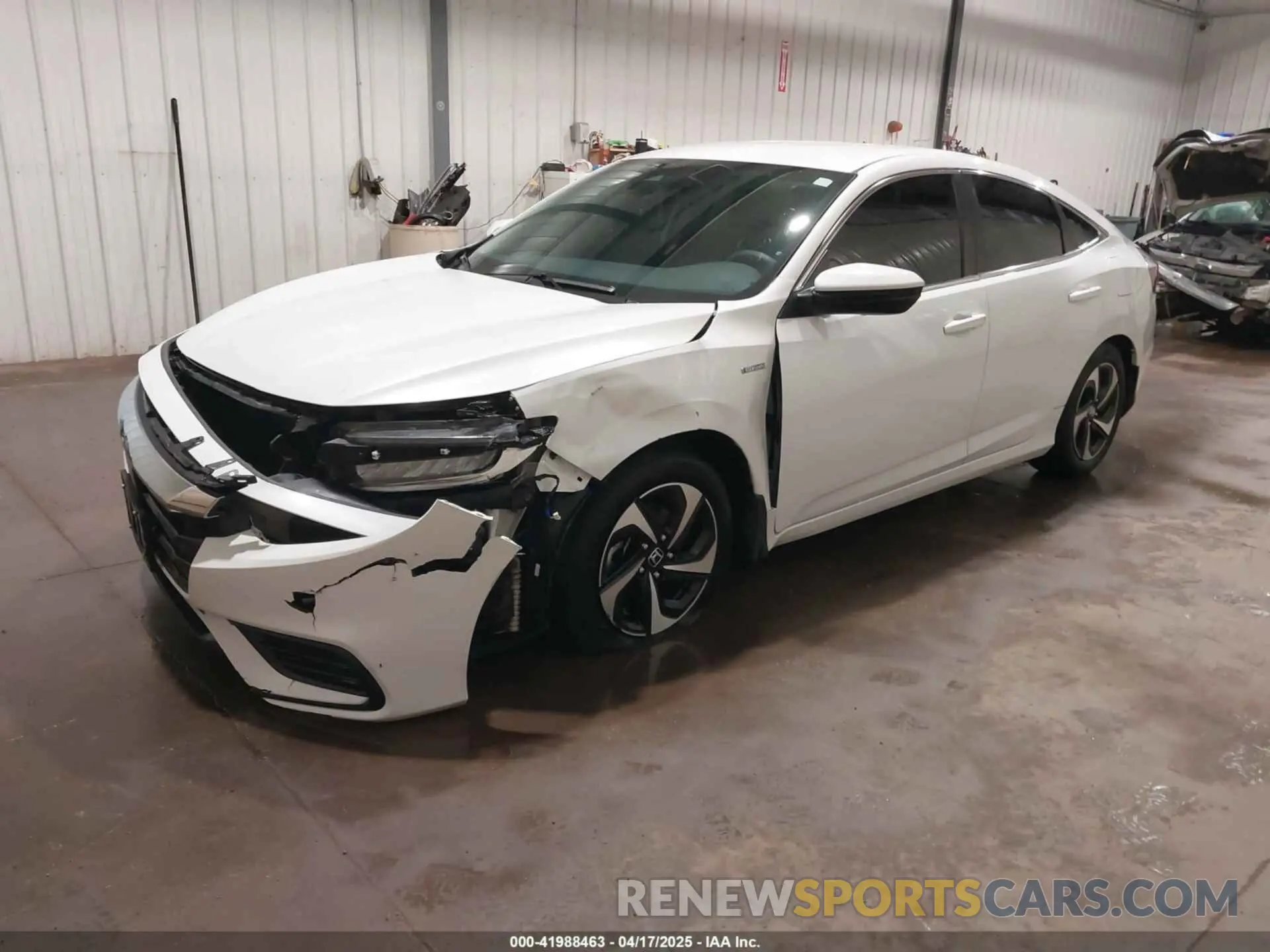 2 fotografías del automóvil dañado 19XZE4F55NE000139 HONDA INSIGHT 2022