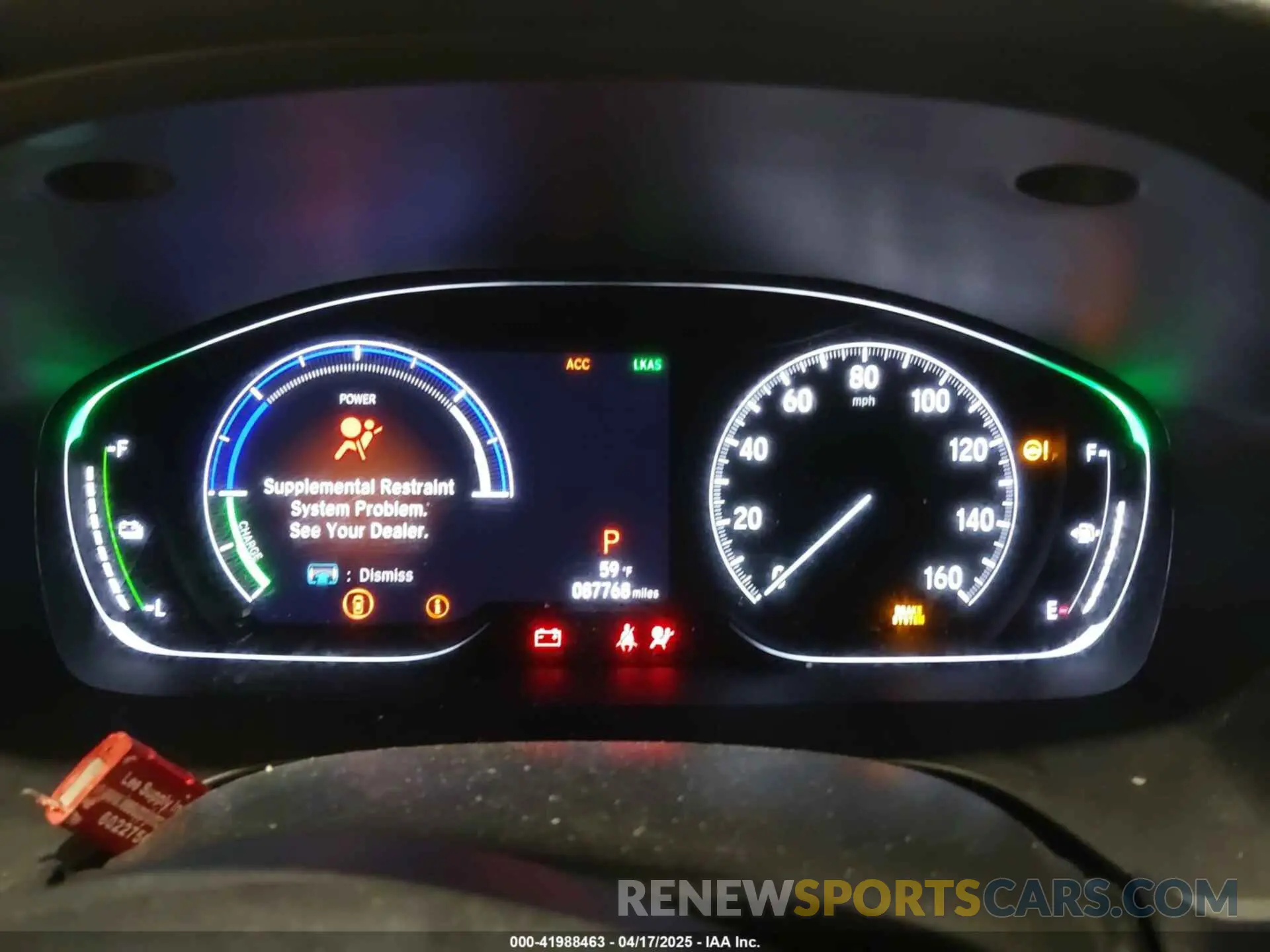 7 fotografías del automóvil dañado 19XZE4F55NE000139 HONDA INSIGHT 2022