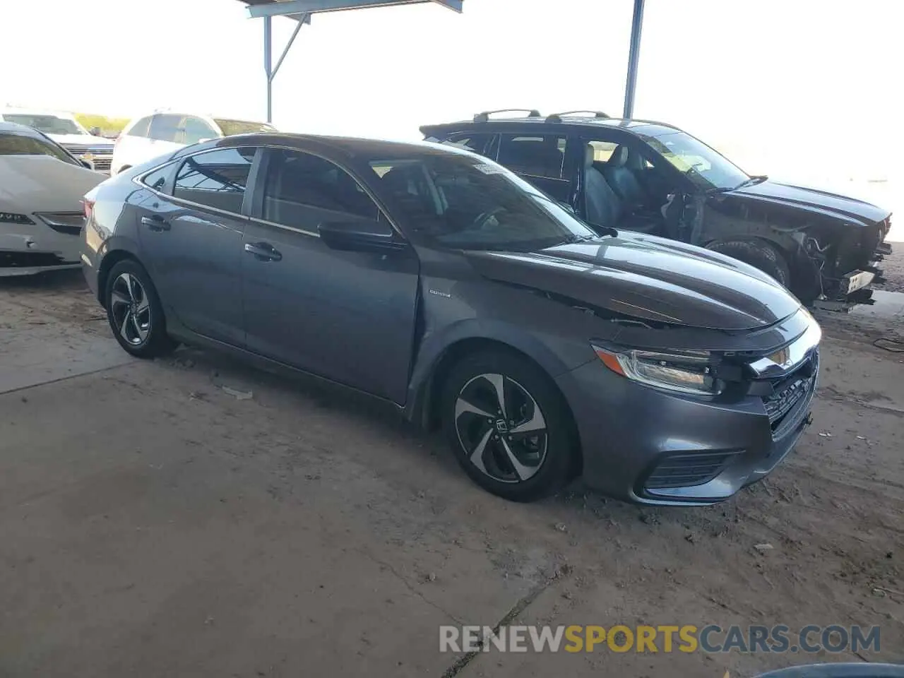 4 fotografías del automóvil dañado 19XZE4F59NE001486 HONDA INSIGHT 2022