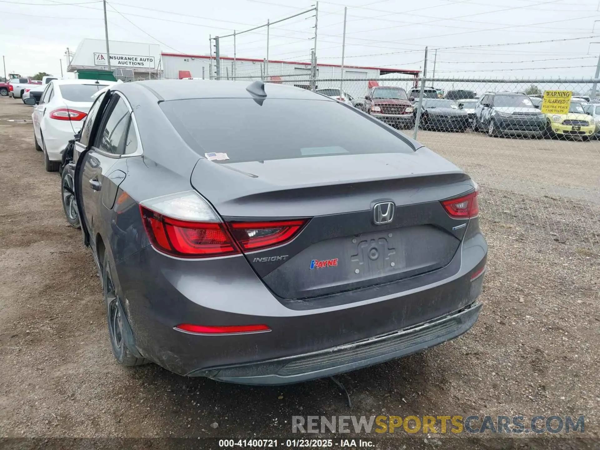 3 fotografías del automóvil dañado 19XZE4F5XNE002971 HONDA INSIGHT 2022