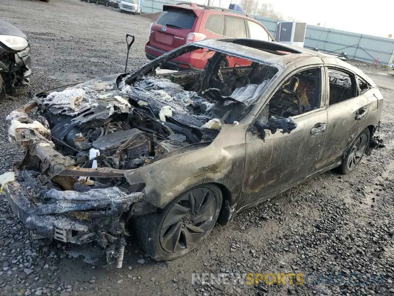 1 fotografías del automóvil dañado 19XZE4F90NE000200 HONDA INSIGHT 2022