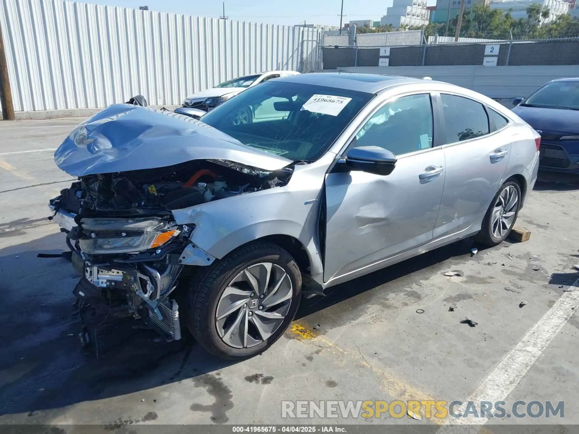 2 fotografías del automóvil dañado 19XZE4F91NE005941 HONDA INSIGHT 2022