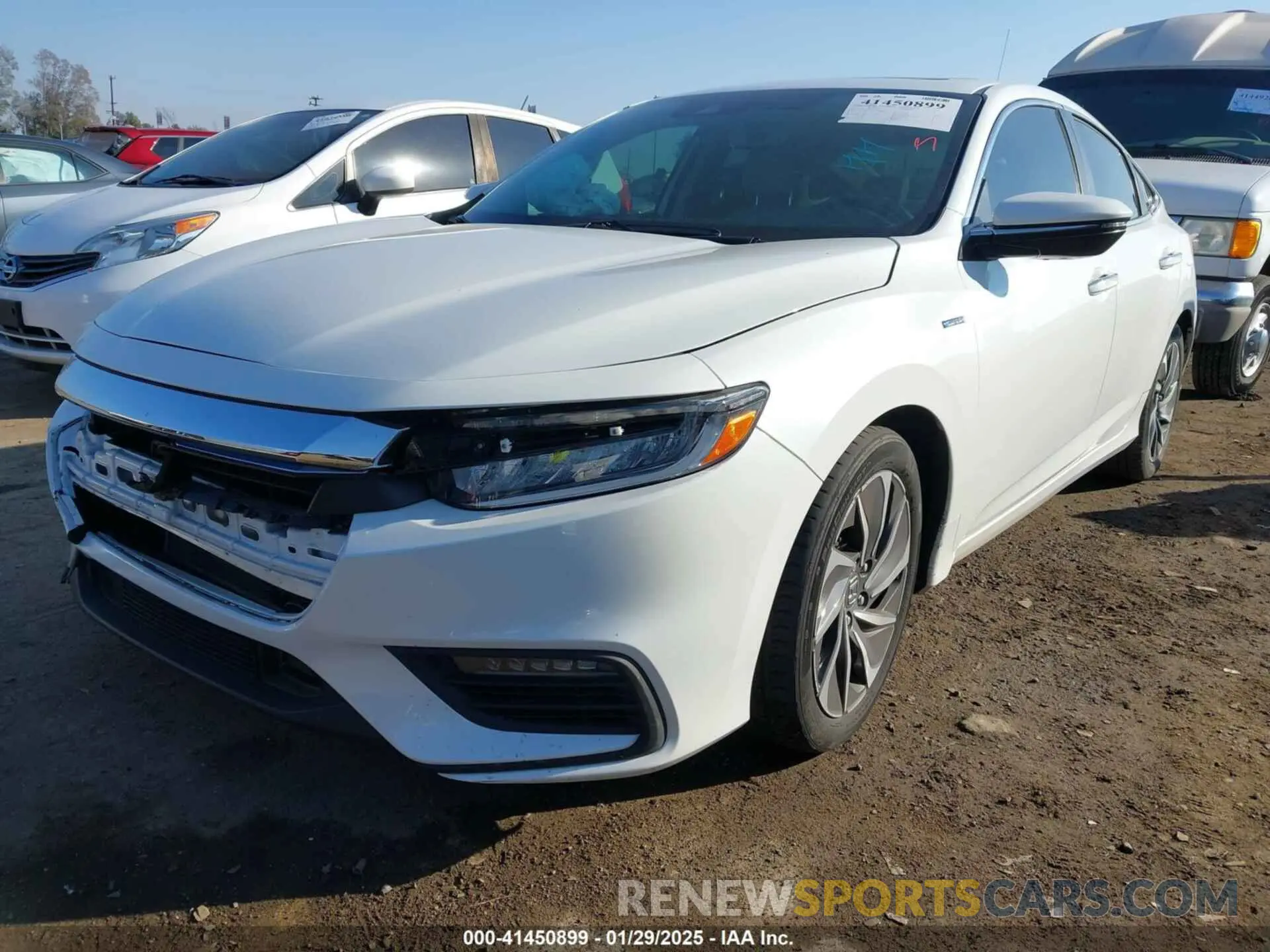 2 fotografías del automóvil dañado 19XZE4F95NE017767 HONDA INSIGHT 2022