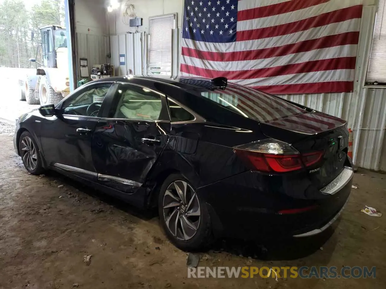 2 fotografías del automóvil dañado 19XZE4F9XNE017554 HONDA INSIGHT 2022