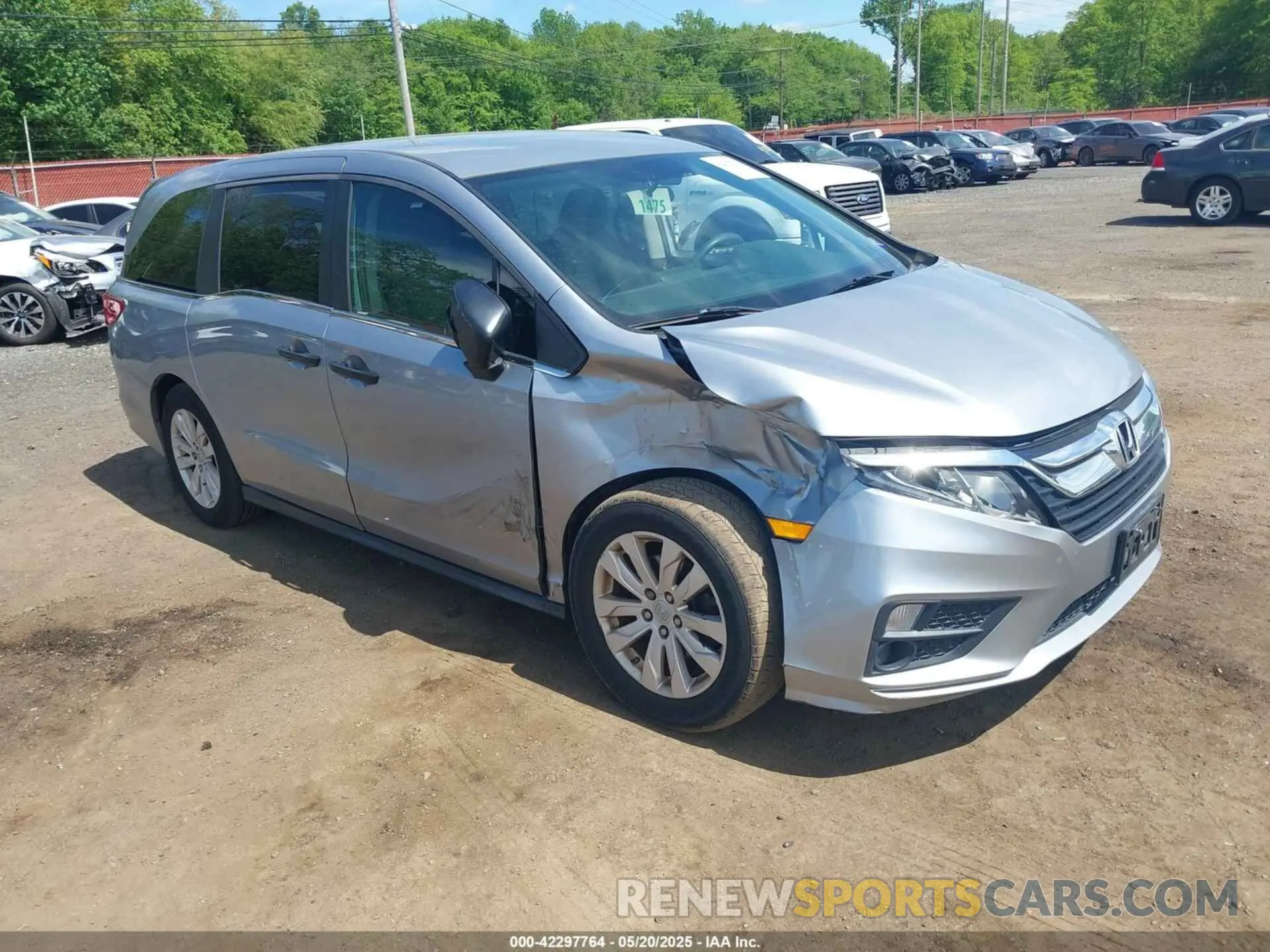 1 fotografías del automóvil dañado 5FNRL6H25KB022751 HONDA ODYSSEY 2019