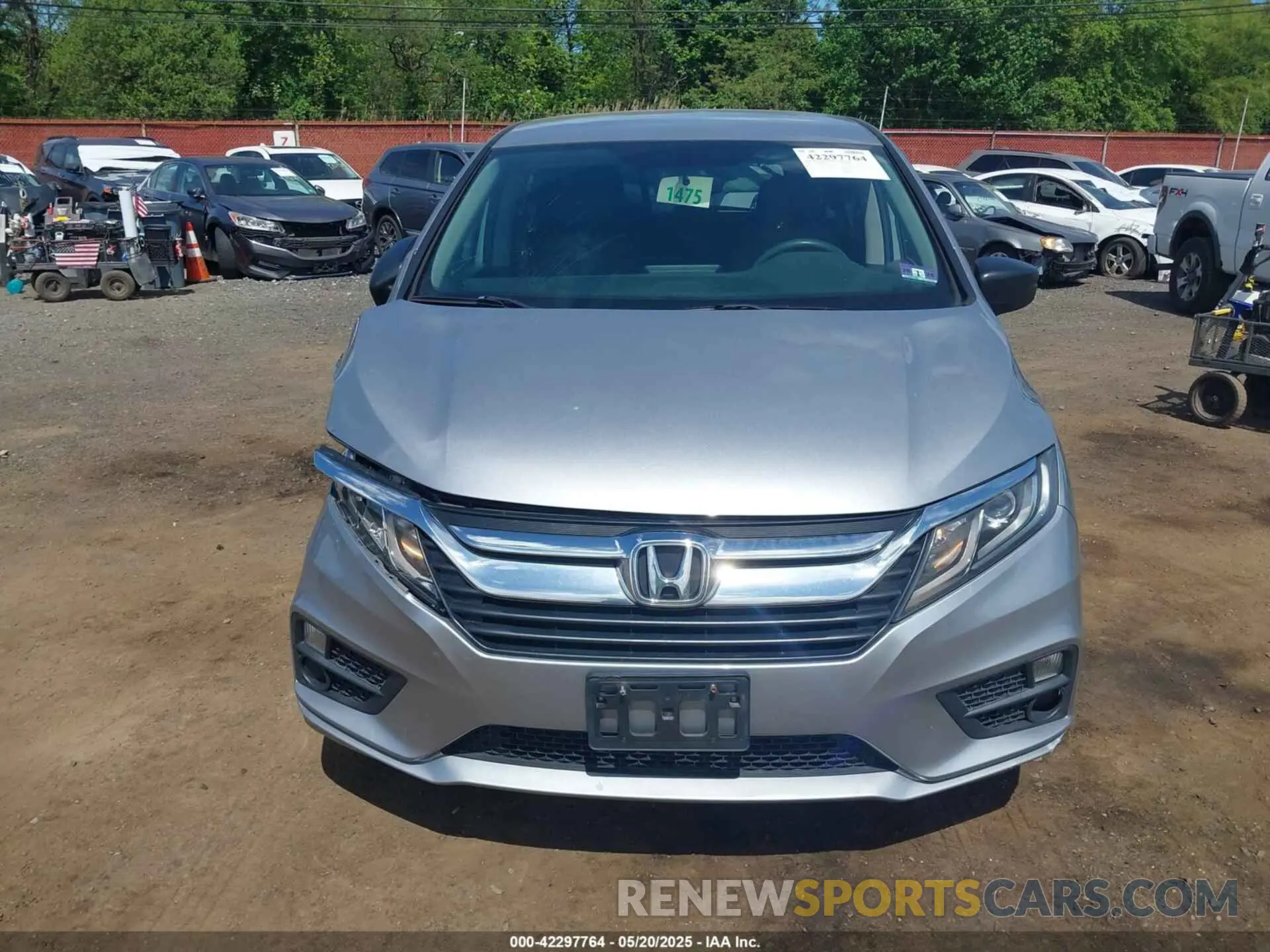 12 fotografías del automóvil dañado 5FNRL6H25KB022751 HONDA ODYSSEY 2019