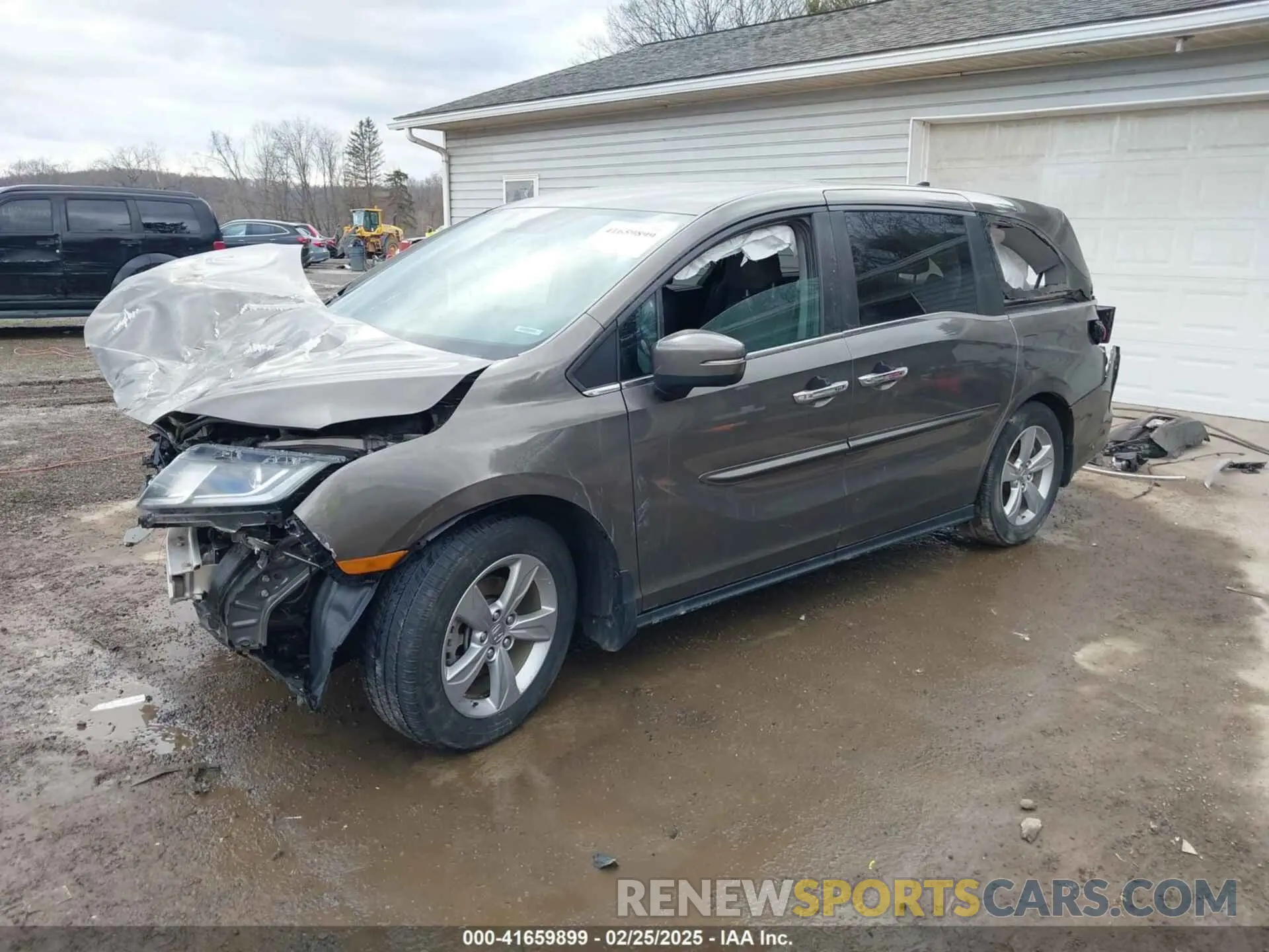 2 fotografías del automóvil dañado 5FNRL6H50KB097304 HONDA ODYSSEY 2019