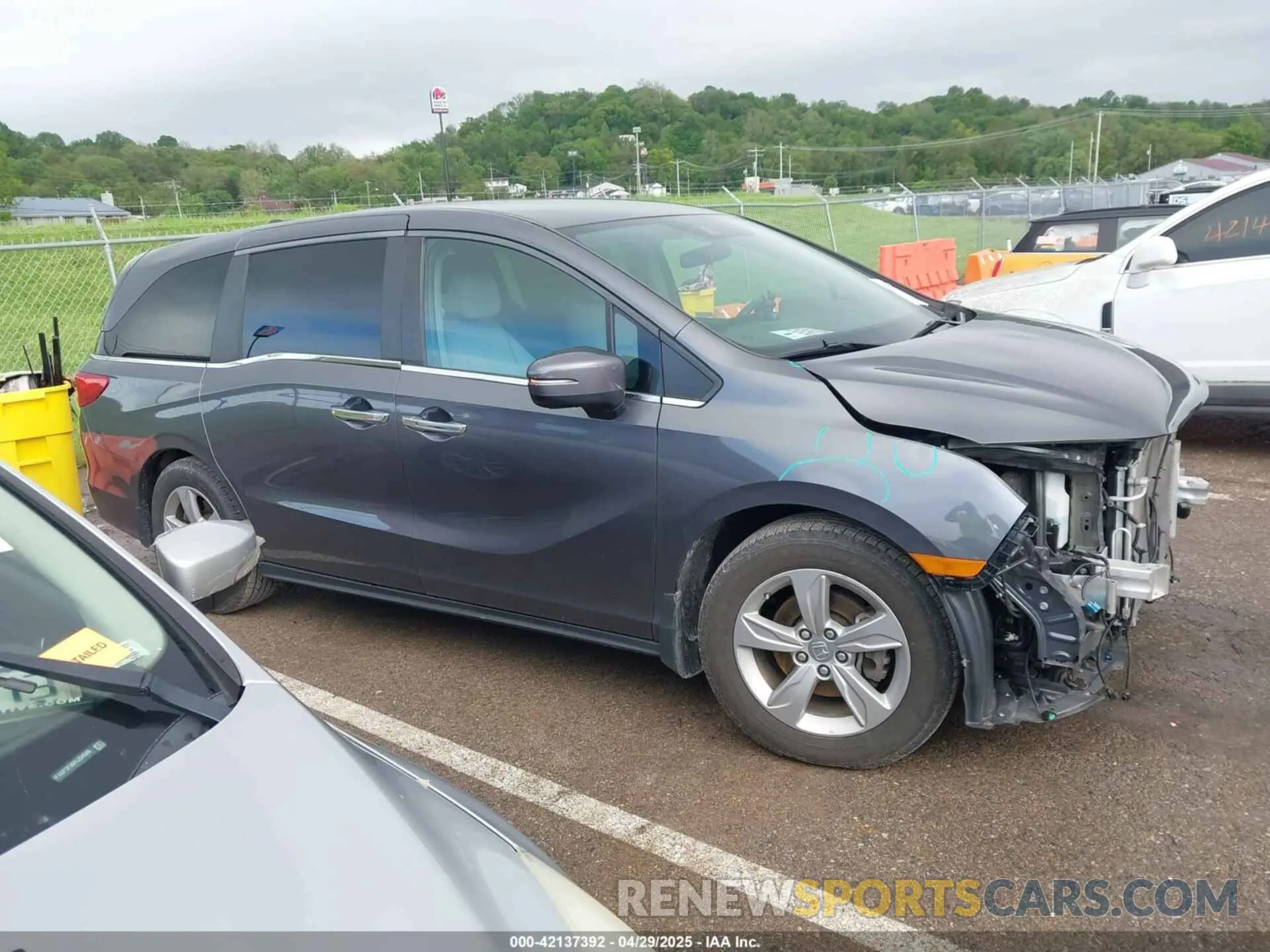 14 fotografías del automóvil dañado 5FNRL6H54KB096866 HONDA ODYSSEY 2019
