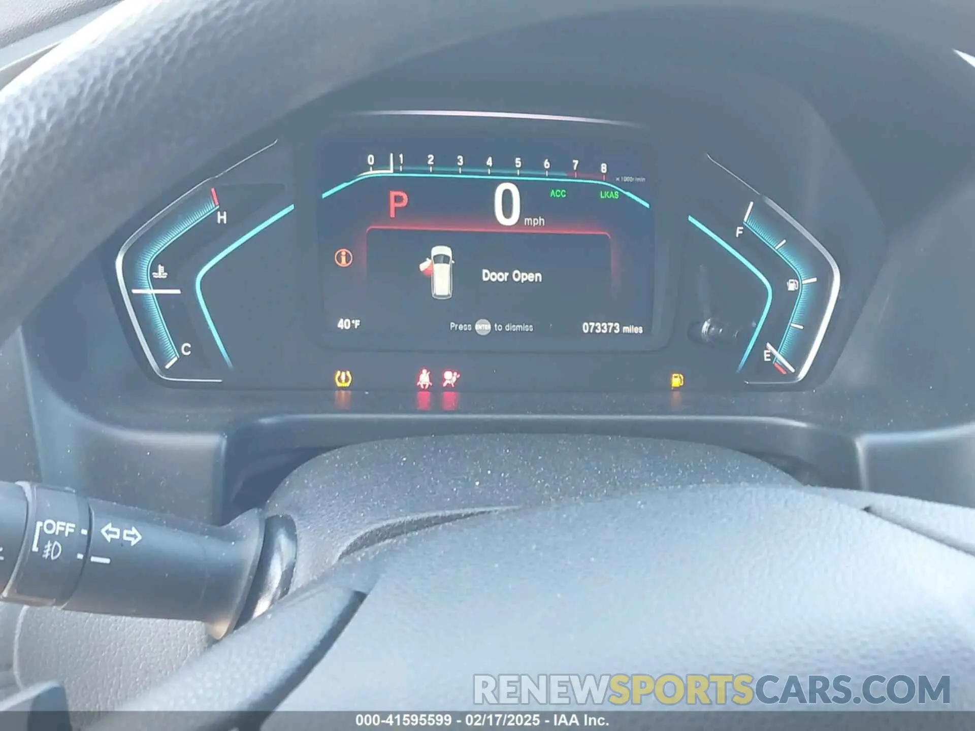 7 fotografías del automóvil dañado 5FNRL6H58KB058590 HONDA ODYSSEY 2019